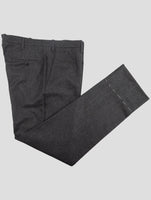 Kiton Dark Gray Wool Dress Pants