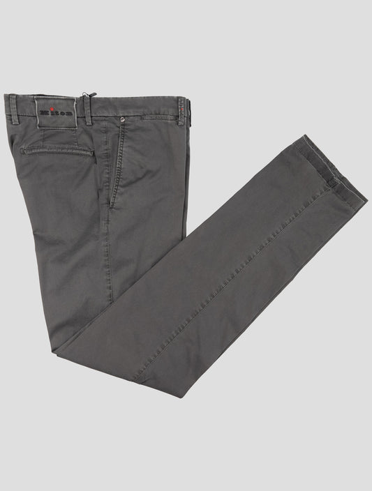 Kiton Gray Cotton Ea Pants