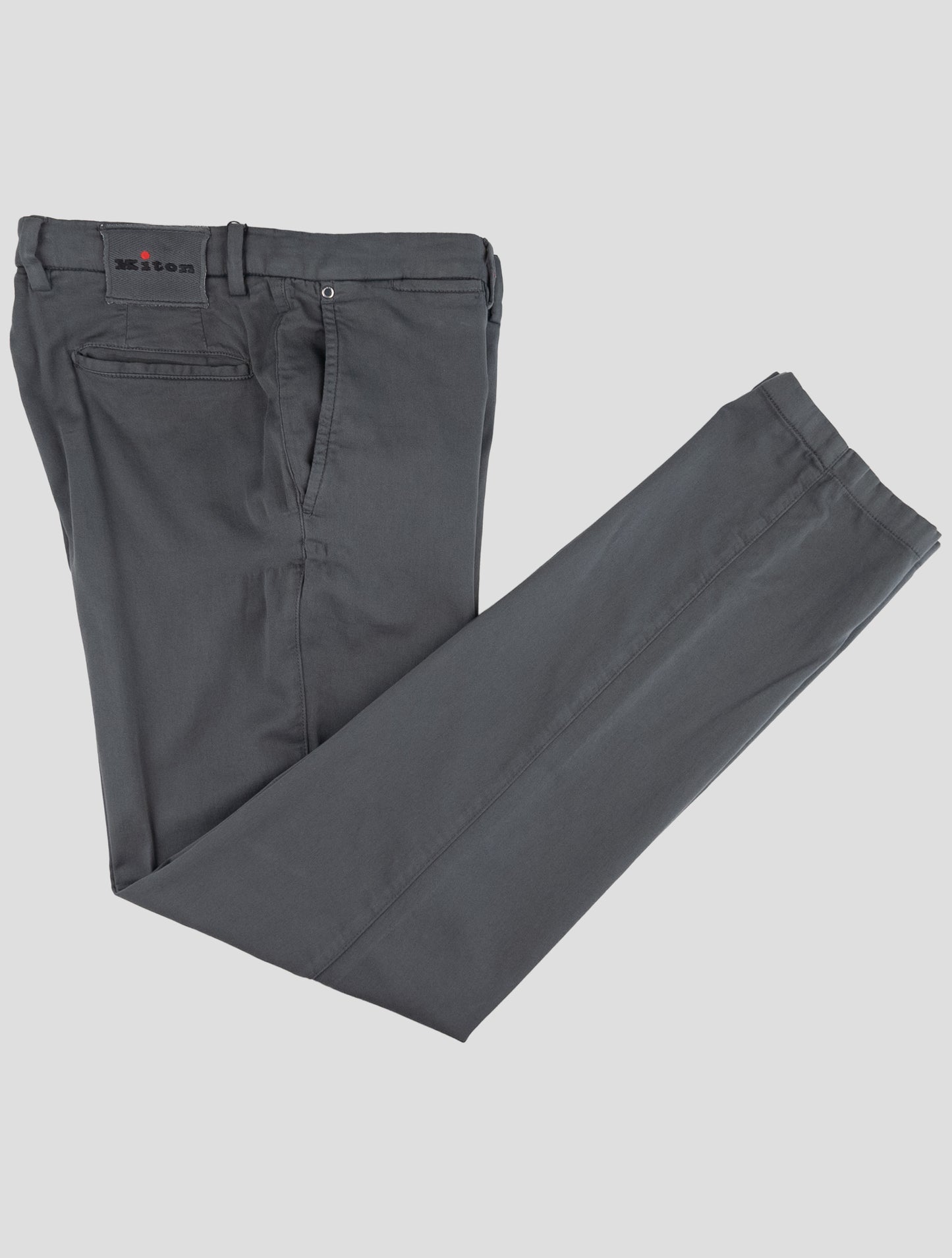 Kiton Gray Cotton Cashmere Ea Pants