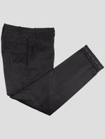 Kiton Dark Gray Wool Dress Pants