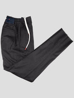 Kiton Dark Gray Virgin Wool Cashmere Pa Ea Pants
