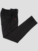 Kiton Black Virgin Wool Ea Pants