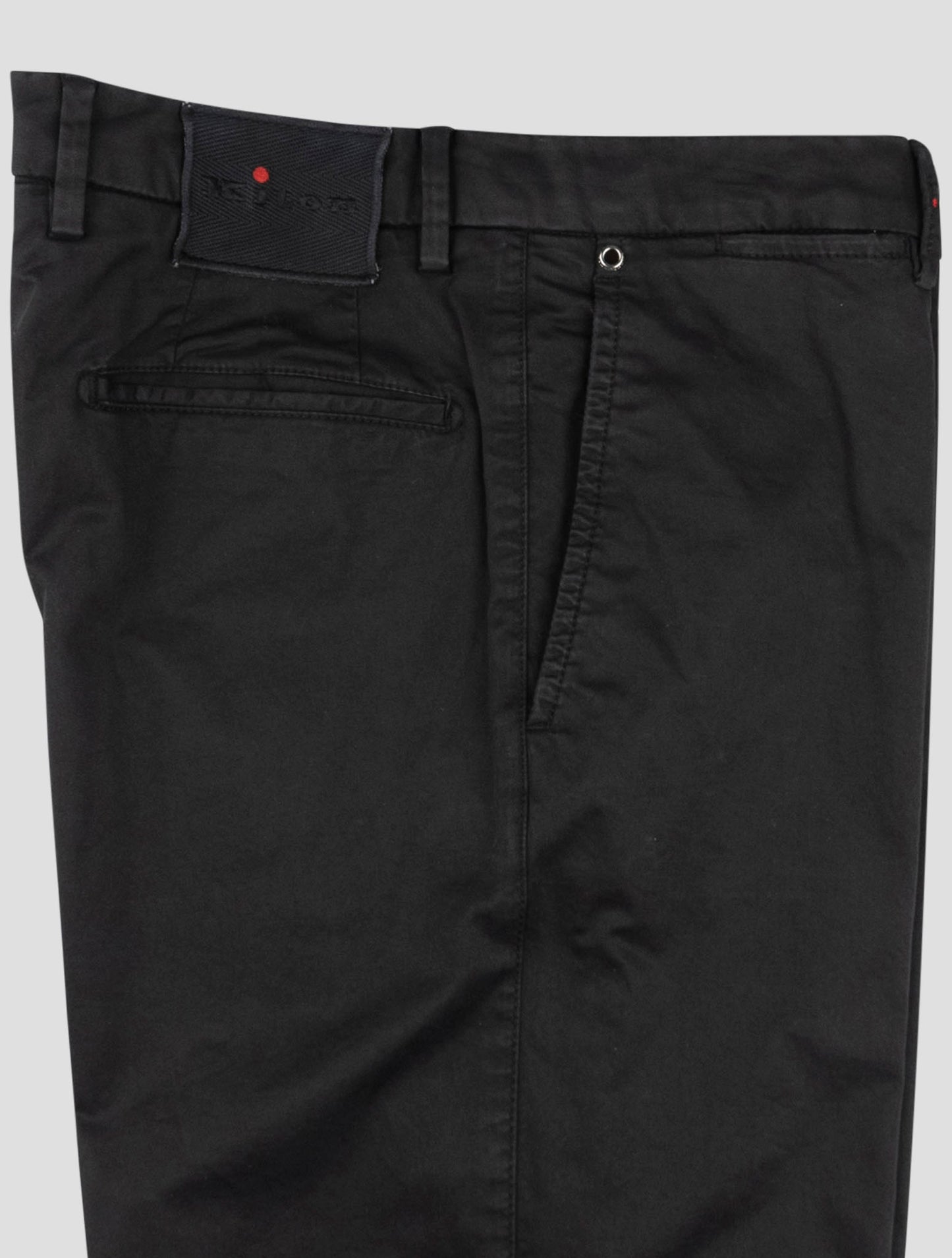 Kiton Black Cotton Ea Pants