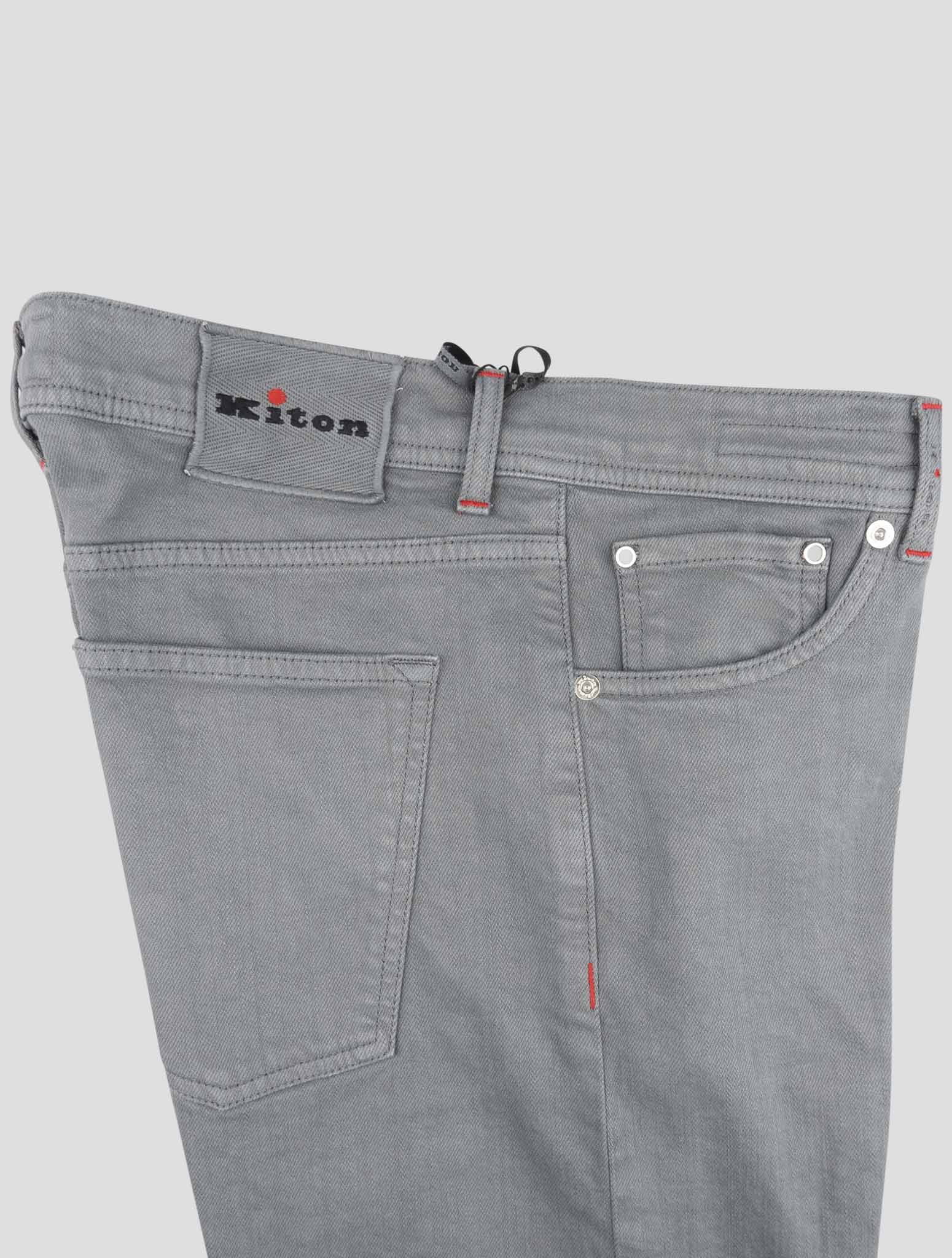Kiton Gray Cotoon Ea Pants