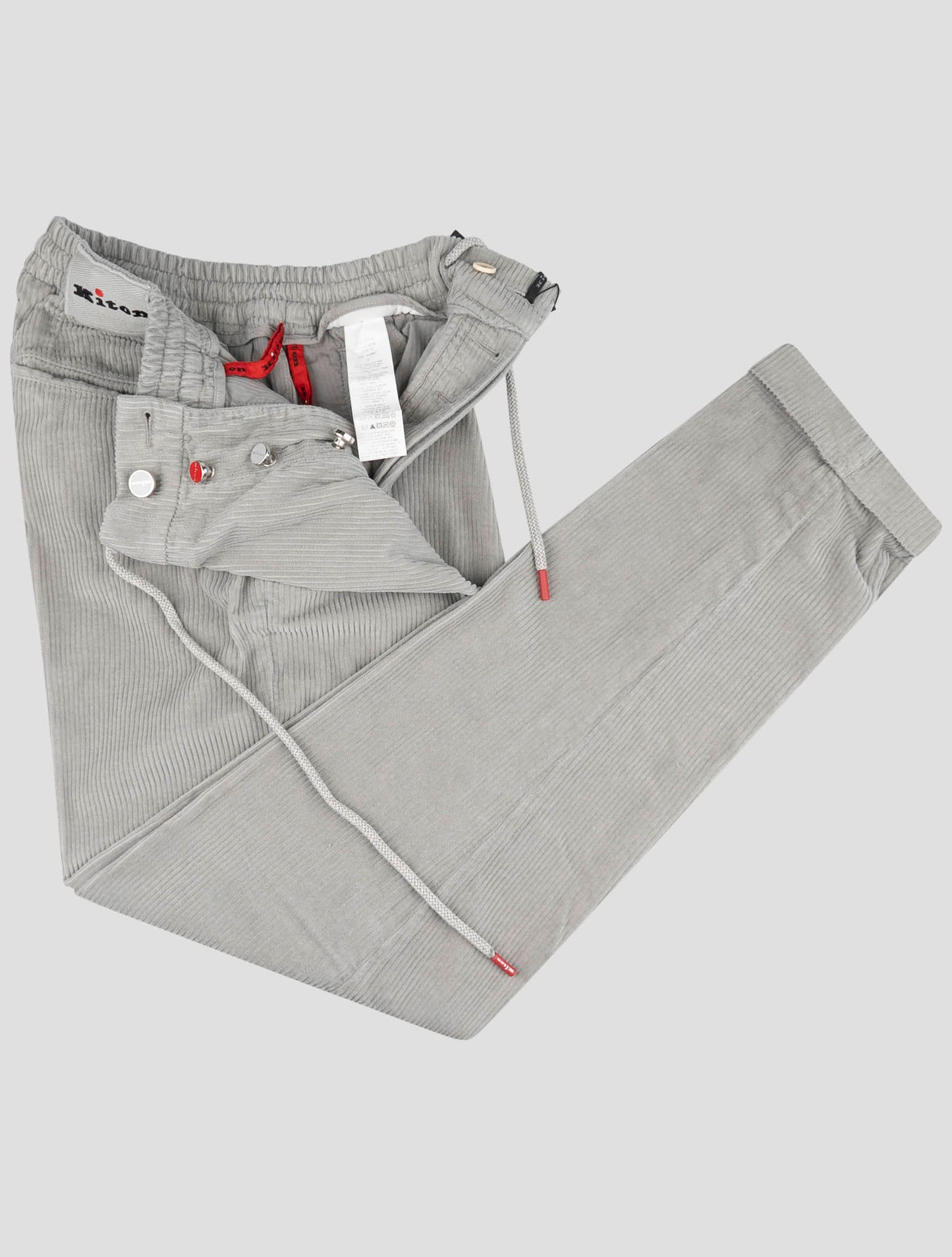 Kiton Gray Cotton Ea Jeans