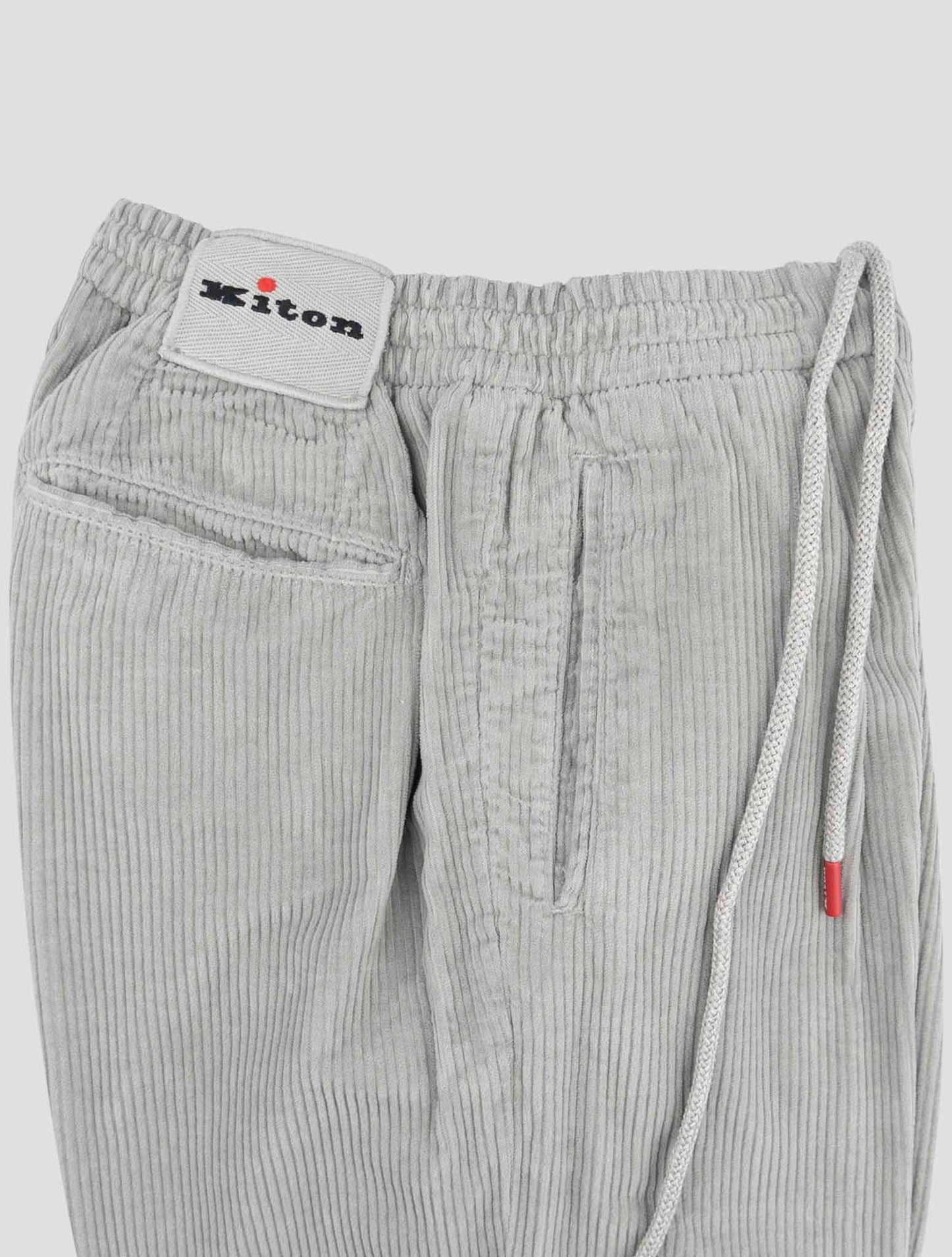 Kiton Gray Cotton Ea Jeans