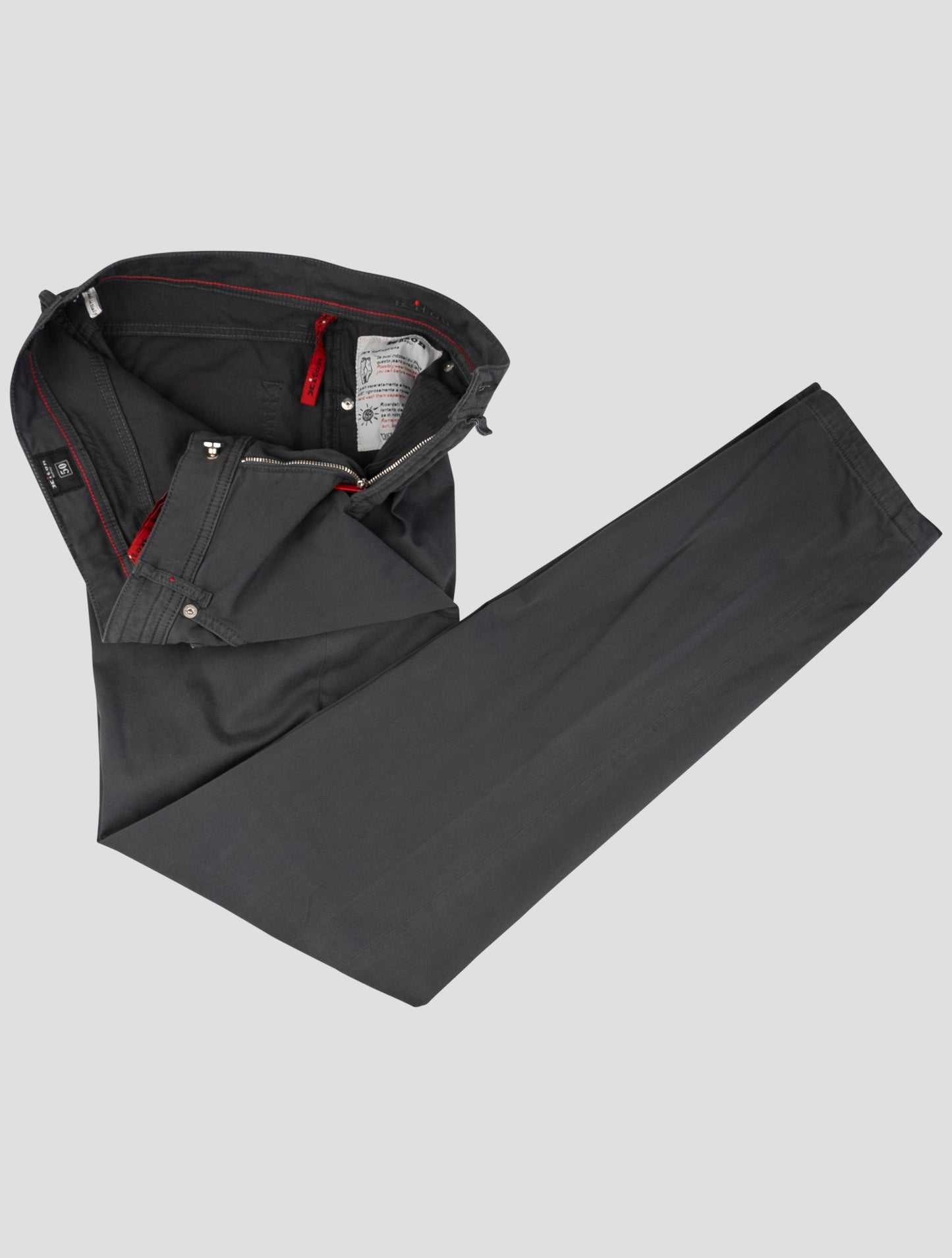 Kiton Gray Cotton Ea Jeans