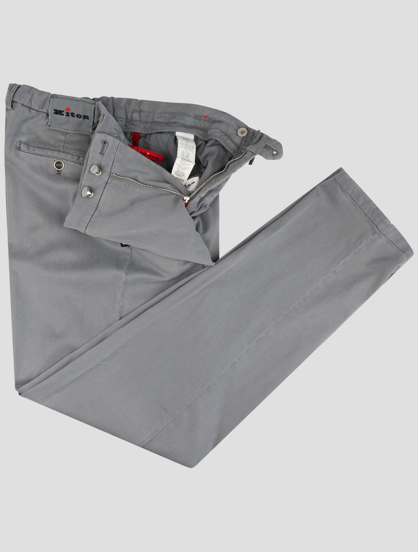 Kiton Gray Lyocell Ea Pants