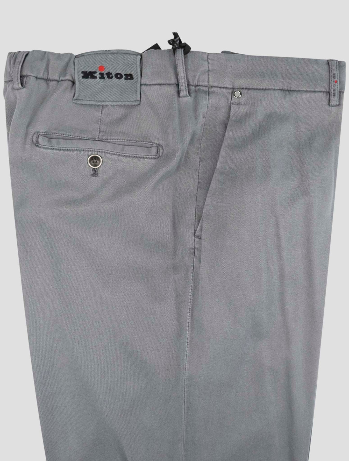 Kiton Gray Lyocell Ea Pants