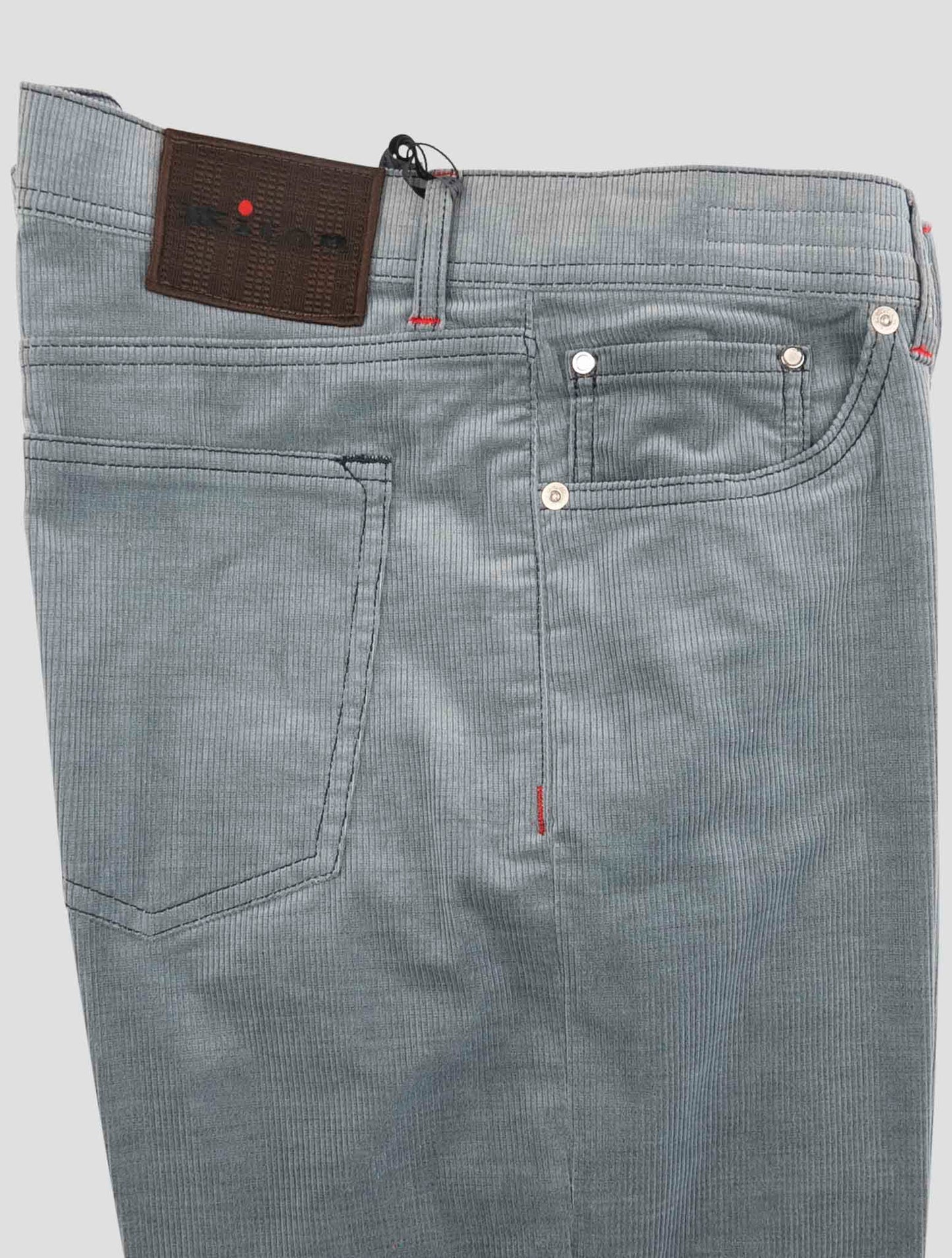 Kiton Gray Cotton Jeans
