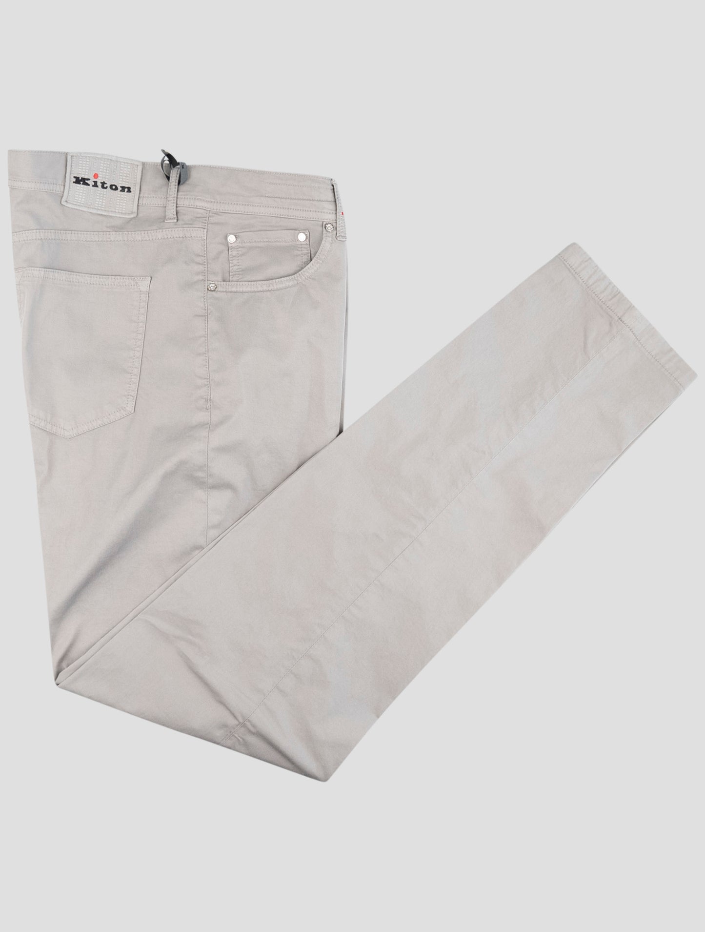 Kiton Gray Cotton Ea Jeans