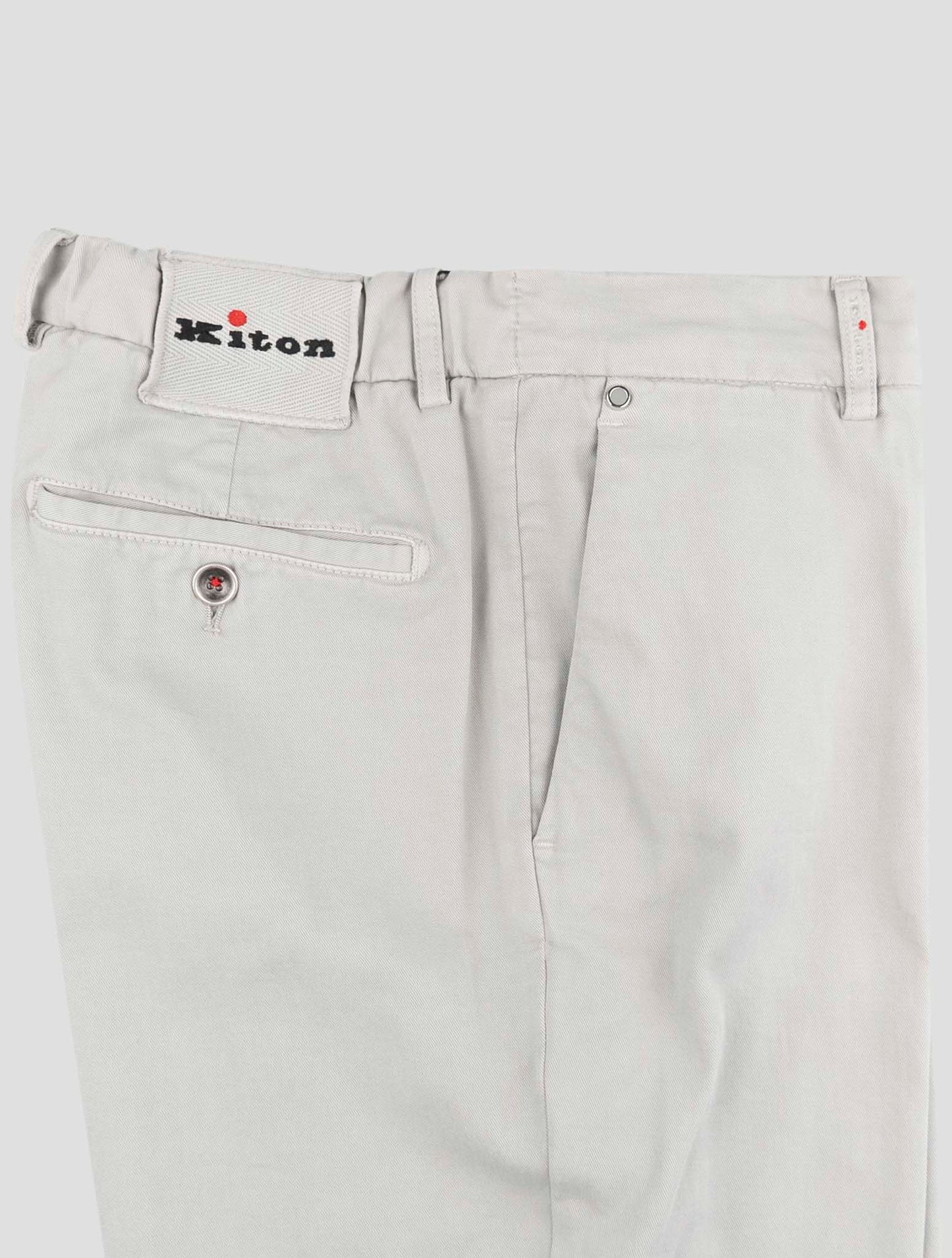 Kiton Gray Cotton Cashmere Ea Pants