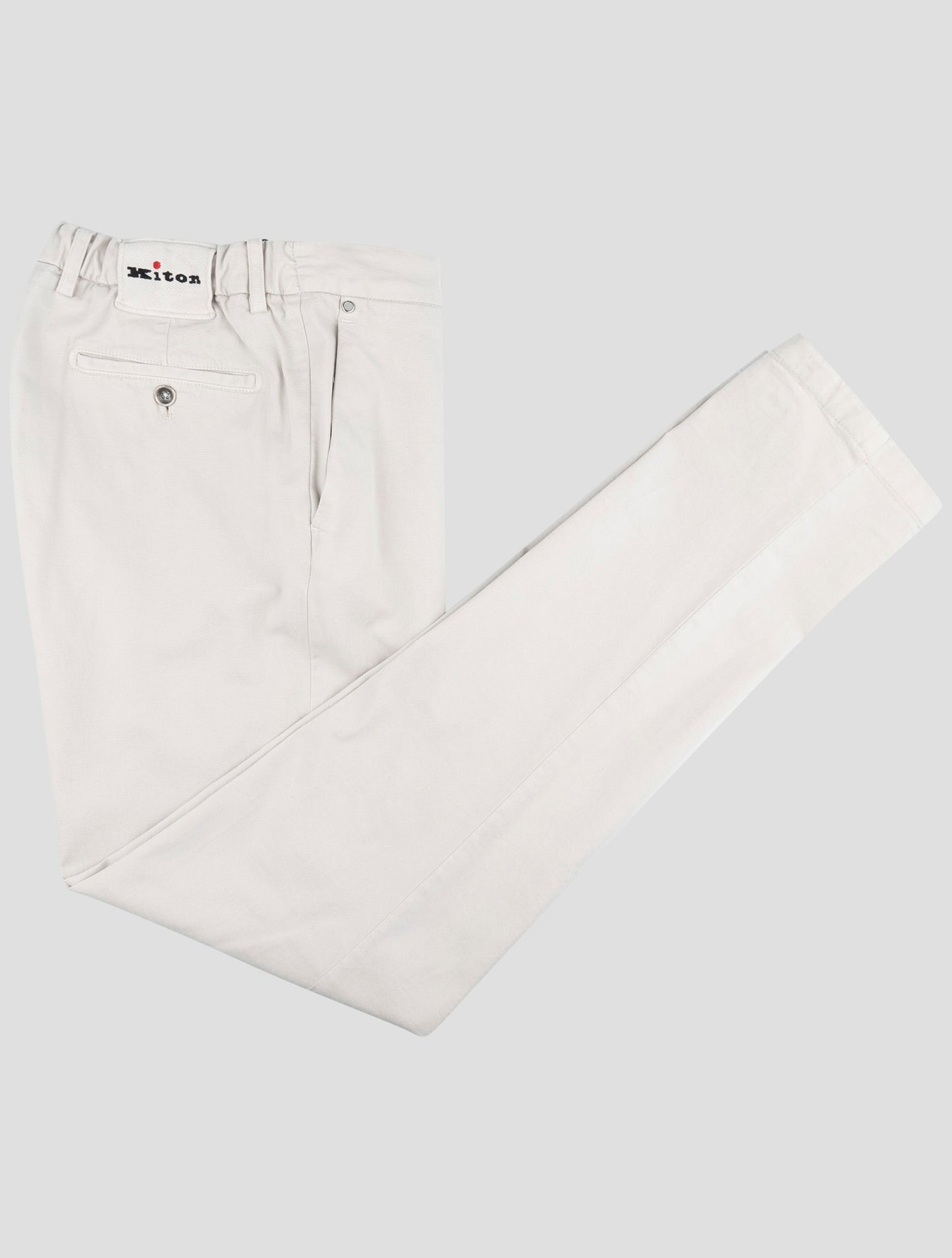 Kiton Gray Cotton Cashmere Ea Pants
