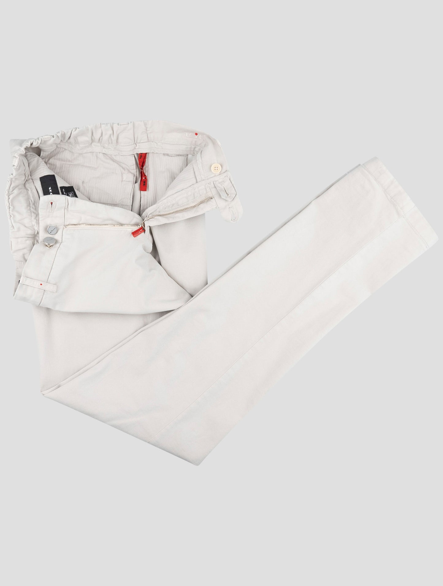 Kiton Gray Cotton Cashmere Ea Pants