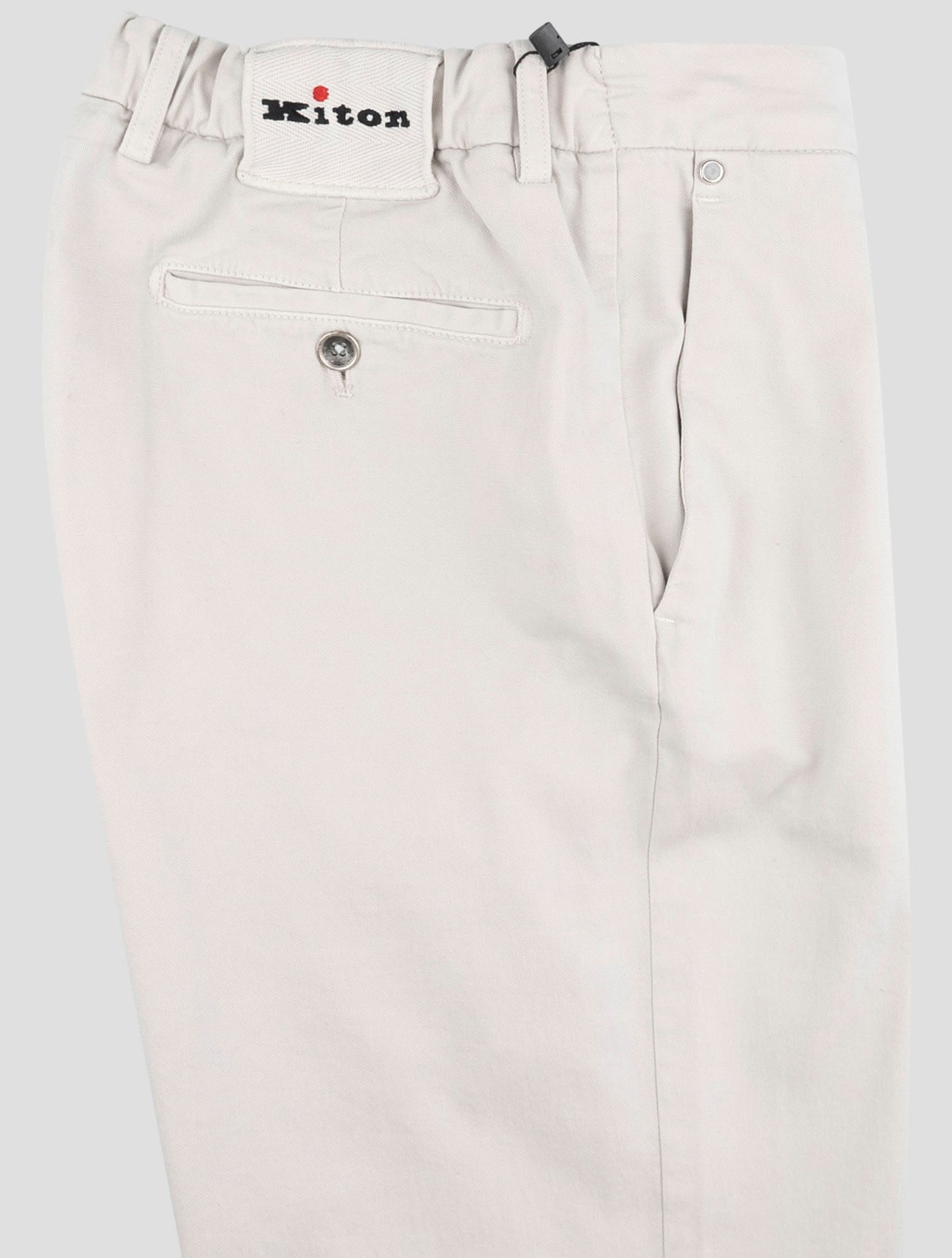 Kiton Gray Cotton Cashmere Ea Pants