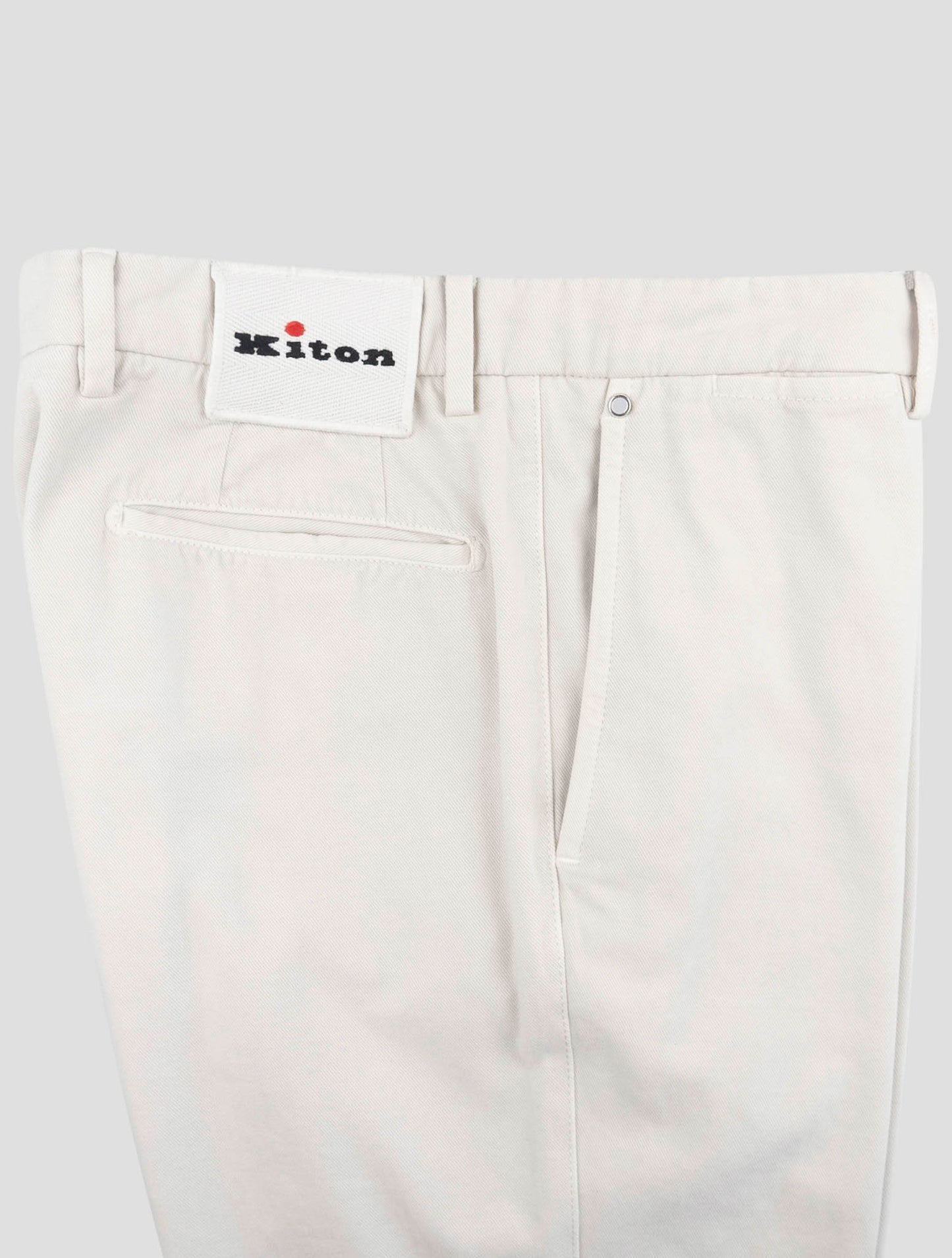 Kiton Gray Cotton Cashmere Pants