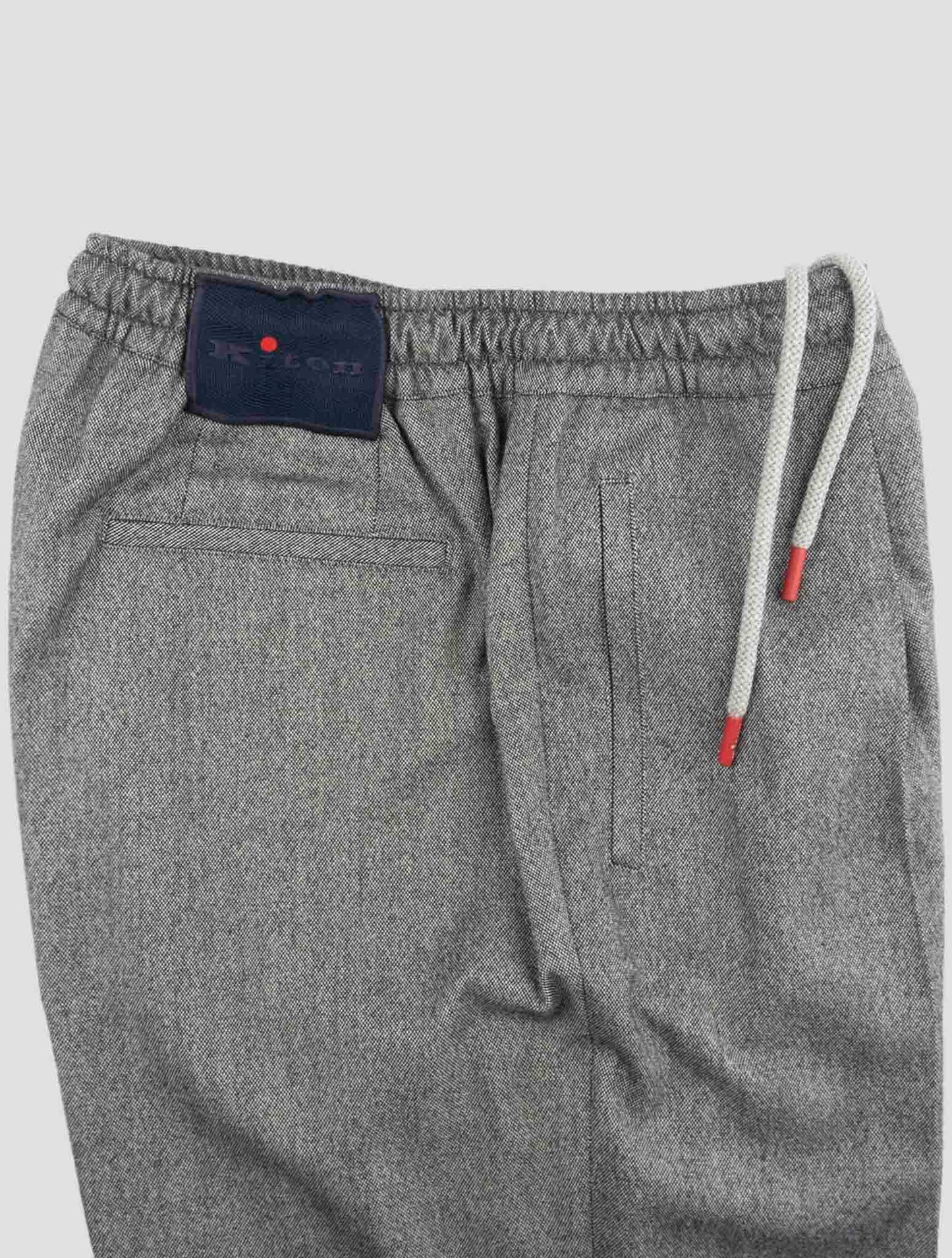 Kiton Gray Virgin Wool Cashmere Pa Ea Pants