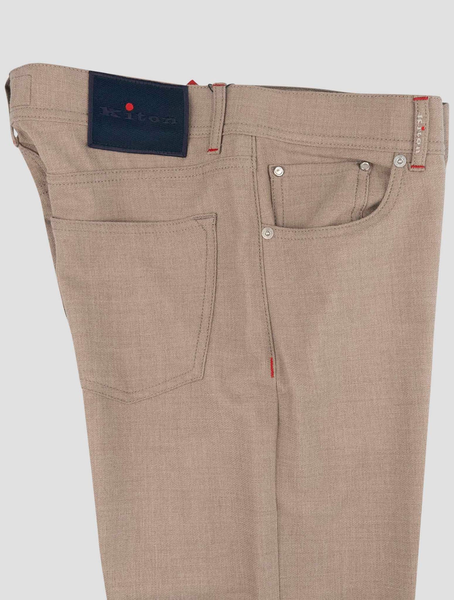 Kiton Brown Cashmere Pa Ea Jeans