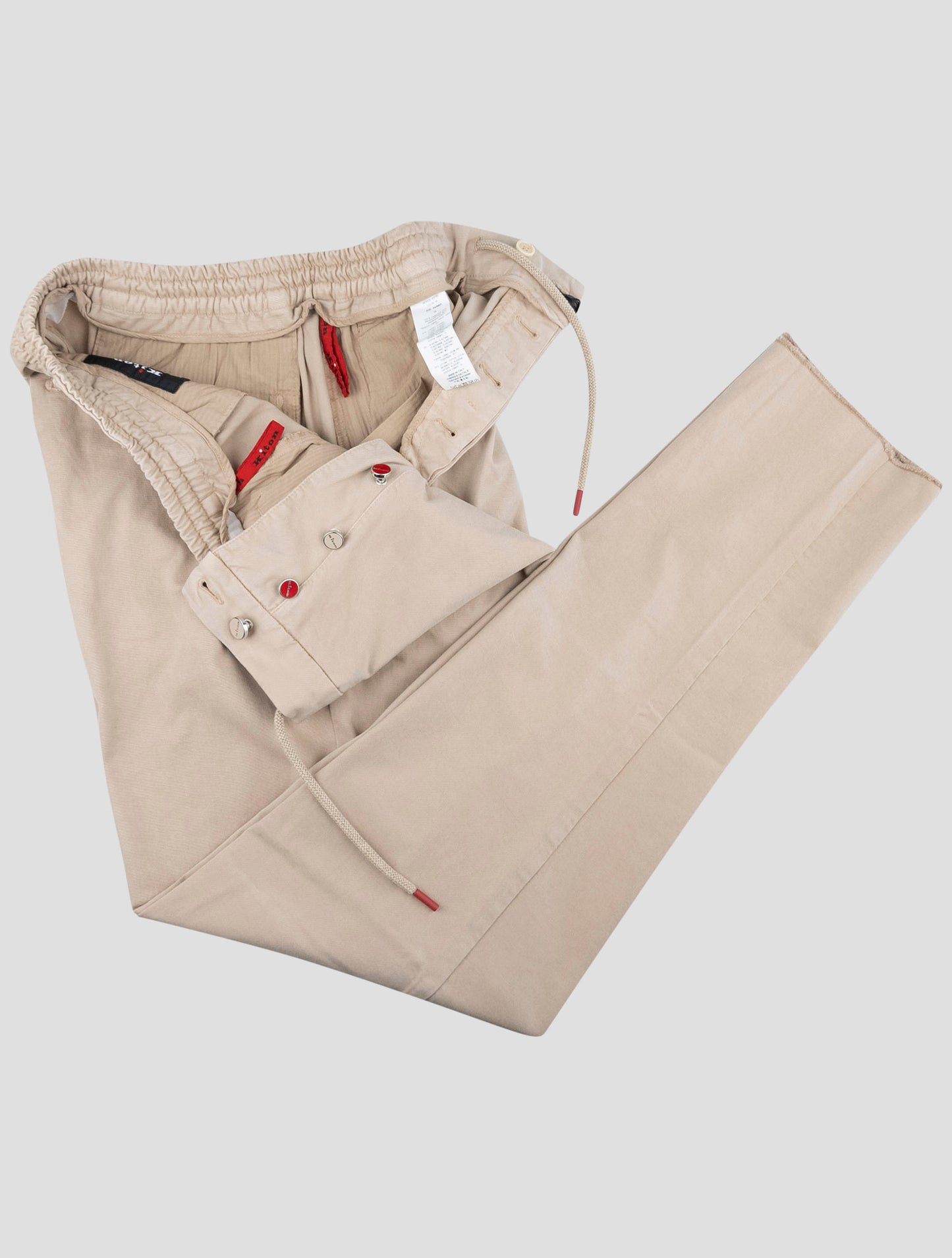 Kiton Beige Lyocell Cotton Ea Pants