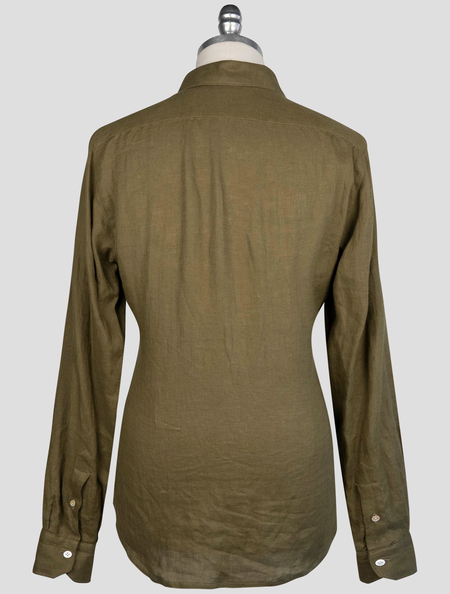 kiton Green Linen Shirt