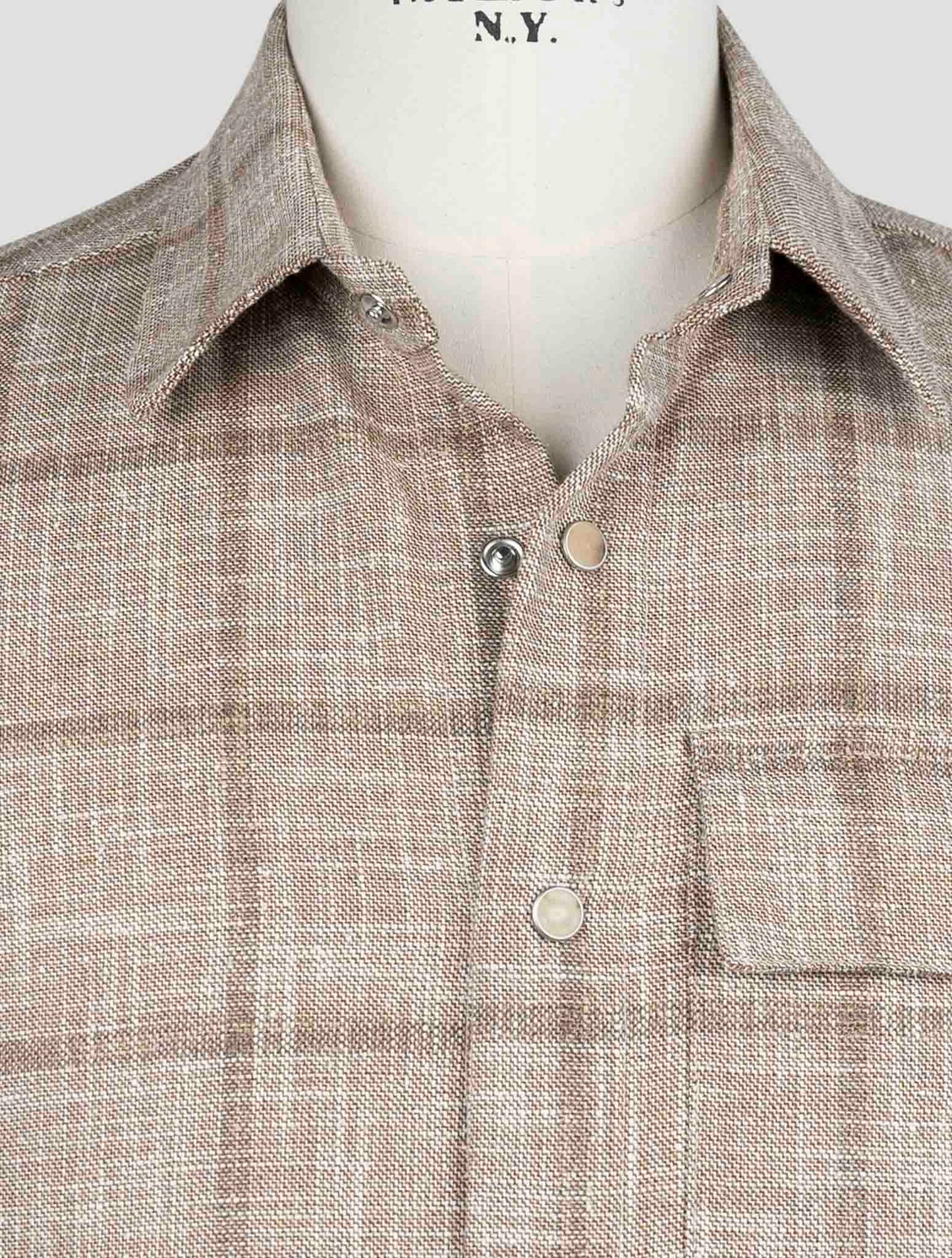 Kiton Blue Virgin Wool Silk Cotton Pa Shirt BUBA
