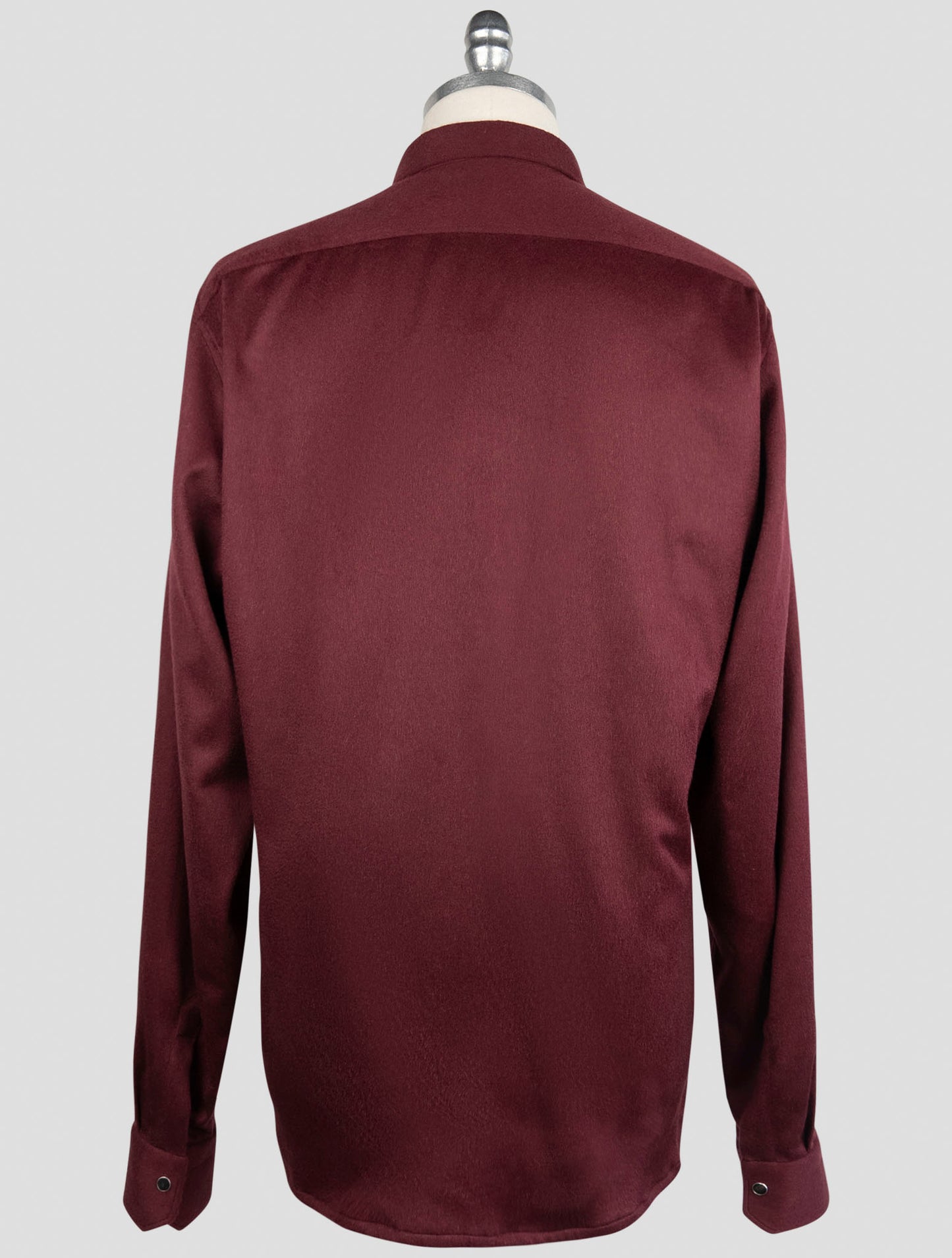 Kiton Burgundy Cashmere Ea Shirt