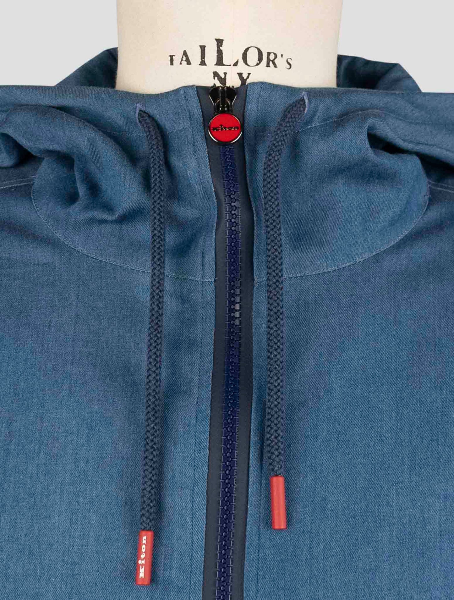 Kiton Denim Cotton Ea Shirt Umbi