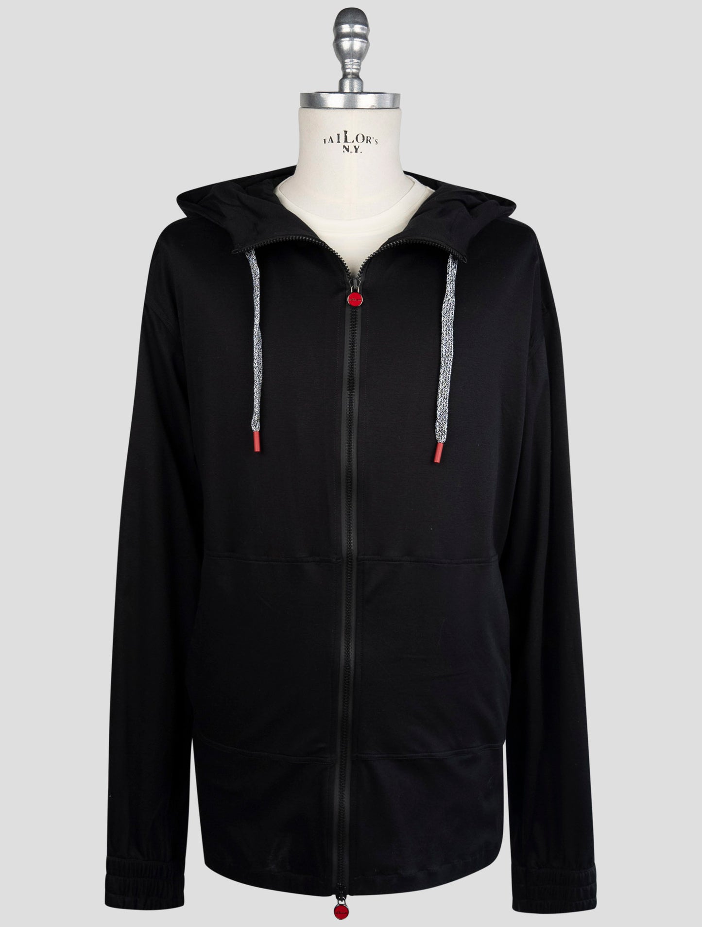 Kiton Black Cotton Sweater