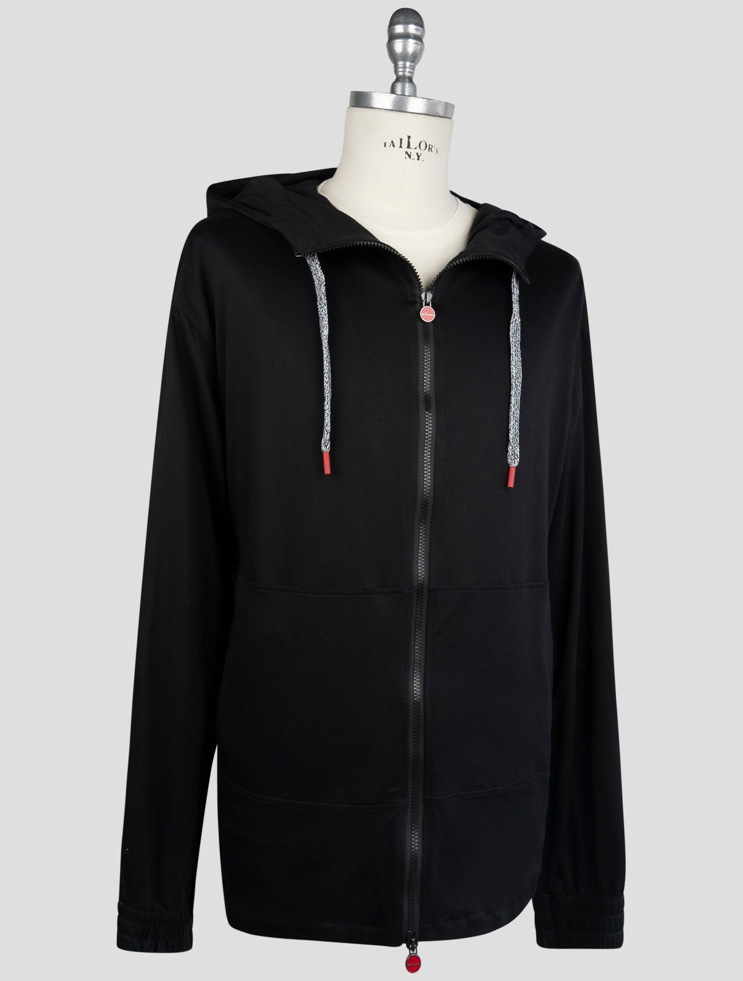 Kiton Black Cotton Sweater