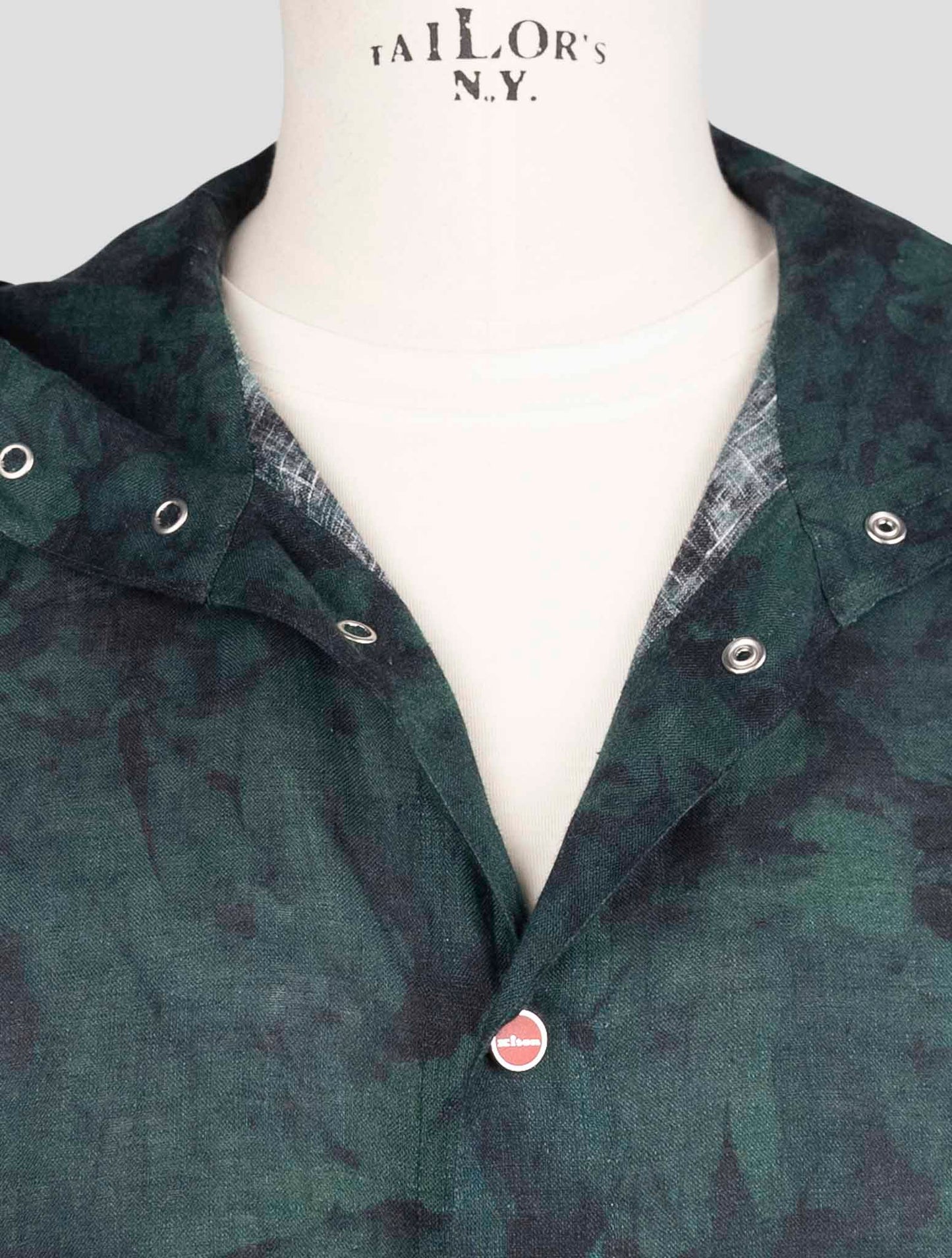 Kiton Green Linen Shirt Mariano