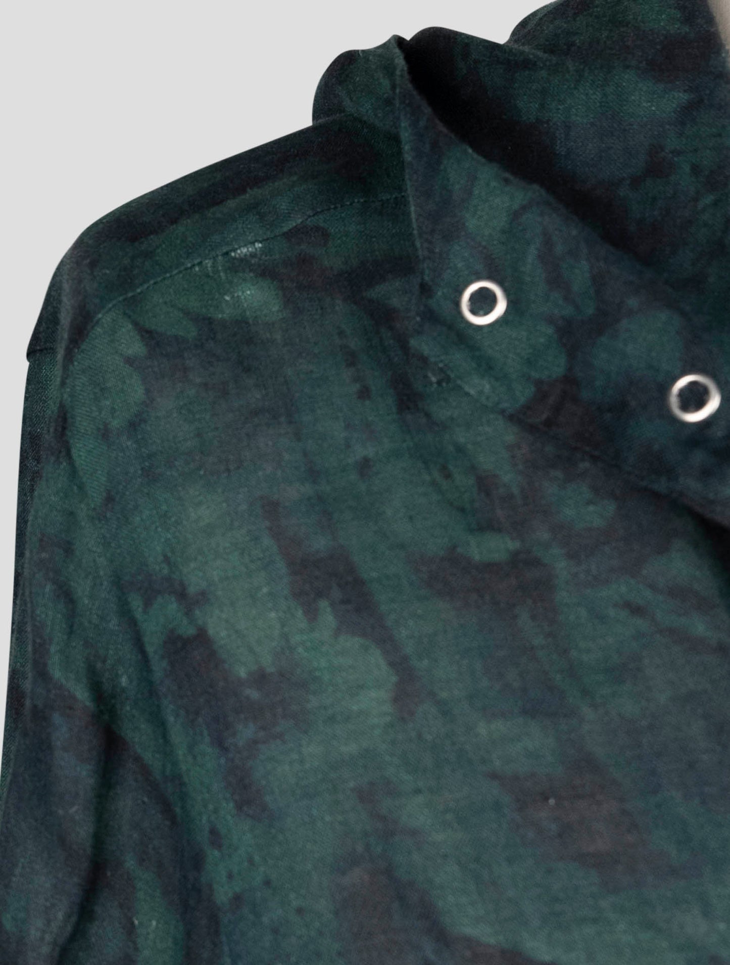 Kiton Green Linen Shirt Mariano