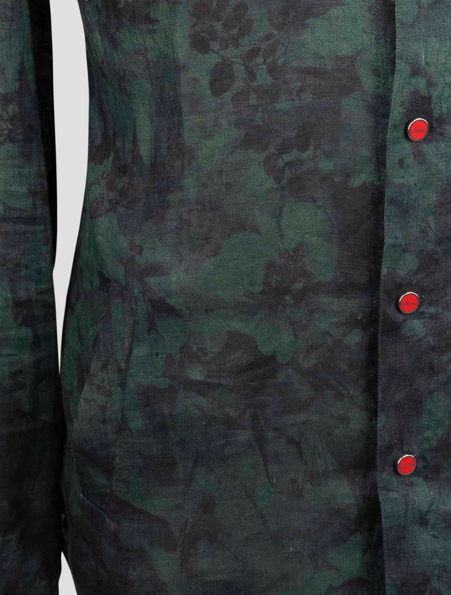 Kiton Green Linen Shirt Mariano
