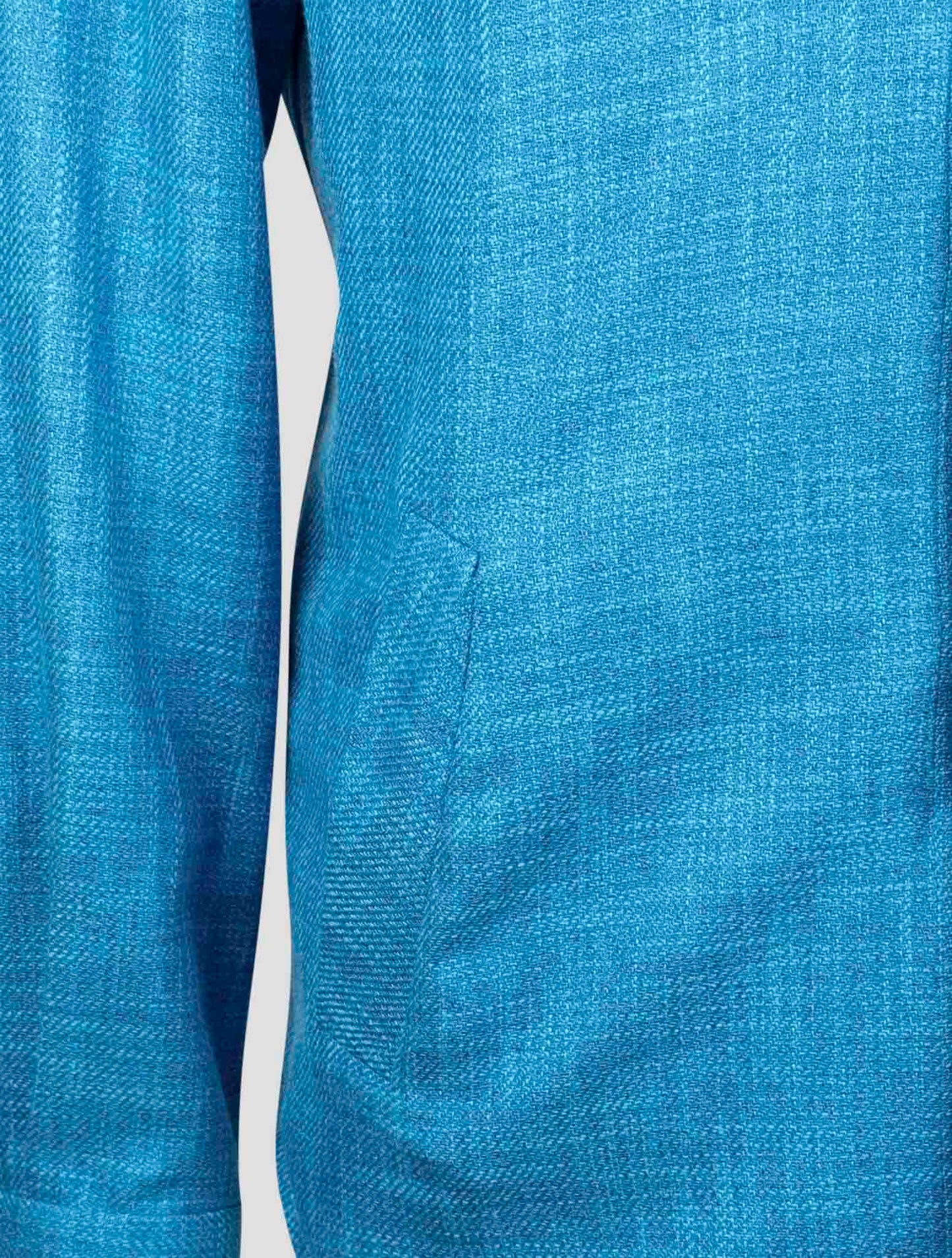 Kiton Blue Silk Cotton Cashmere Shirt Mariano
