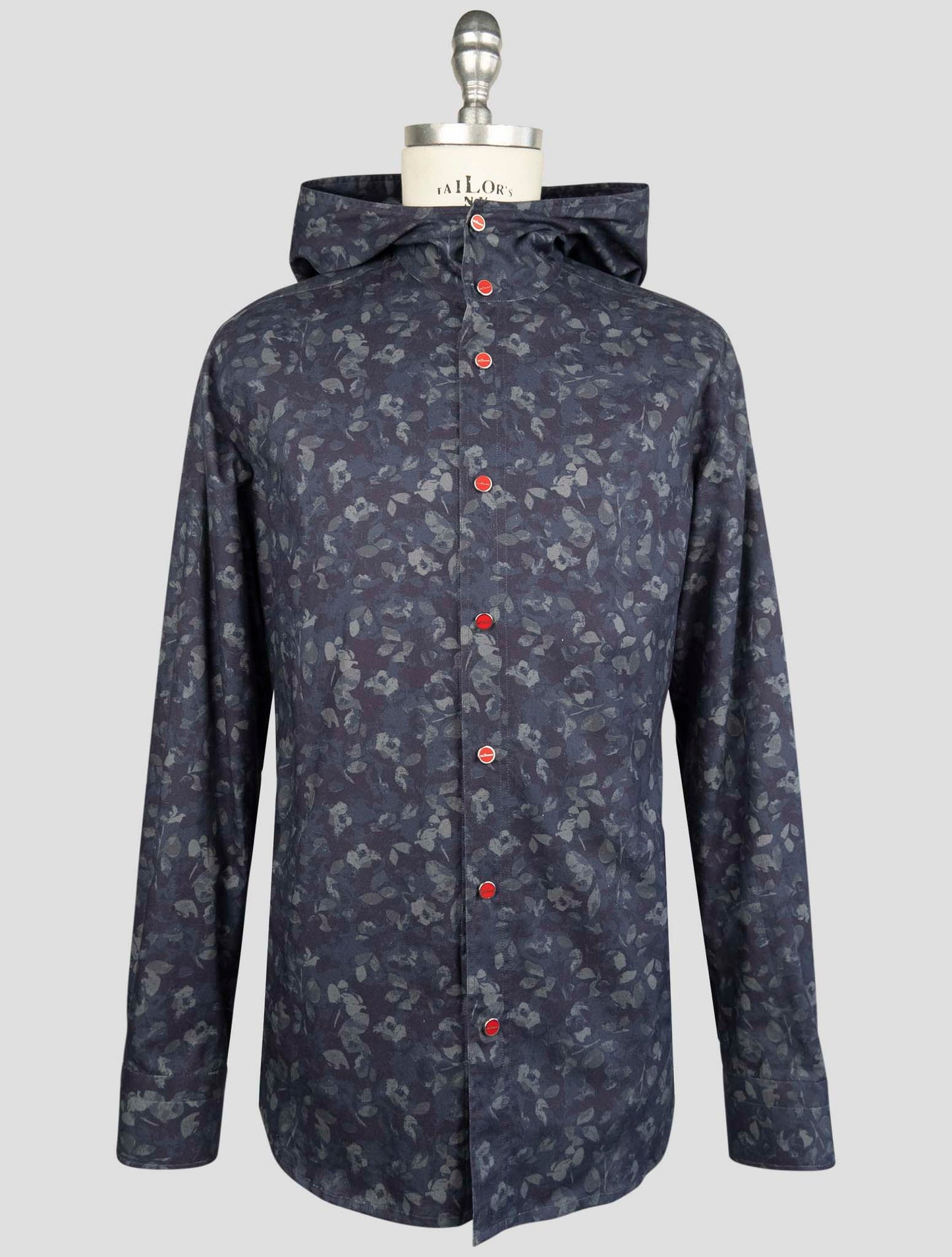 Kiton Blue Cotton Shirt Mariano