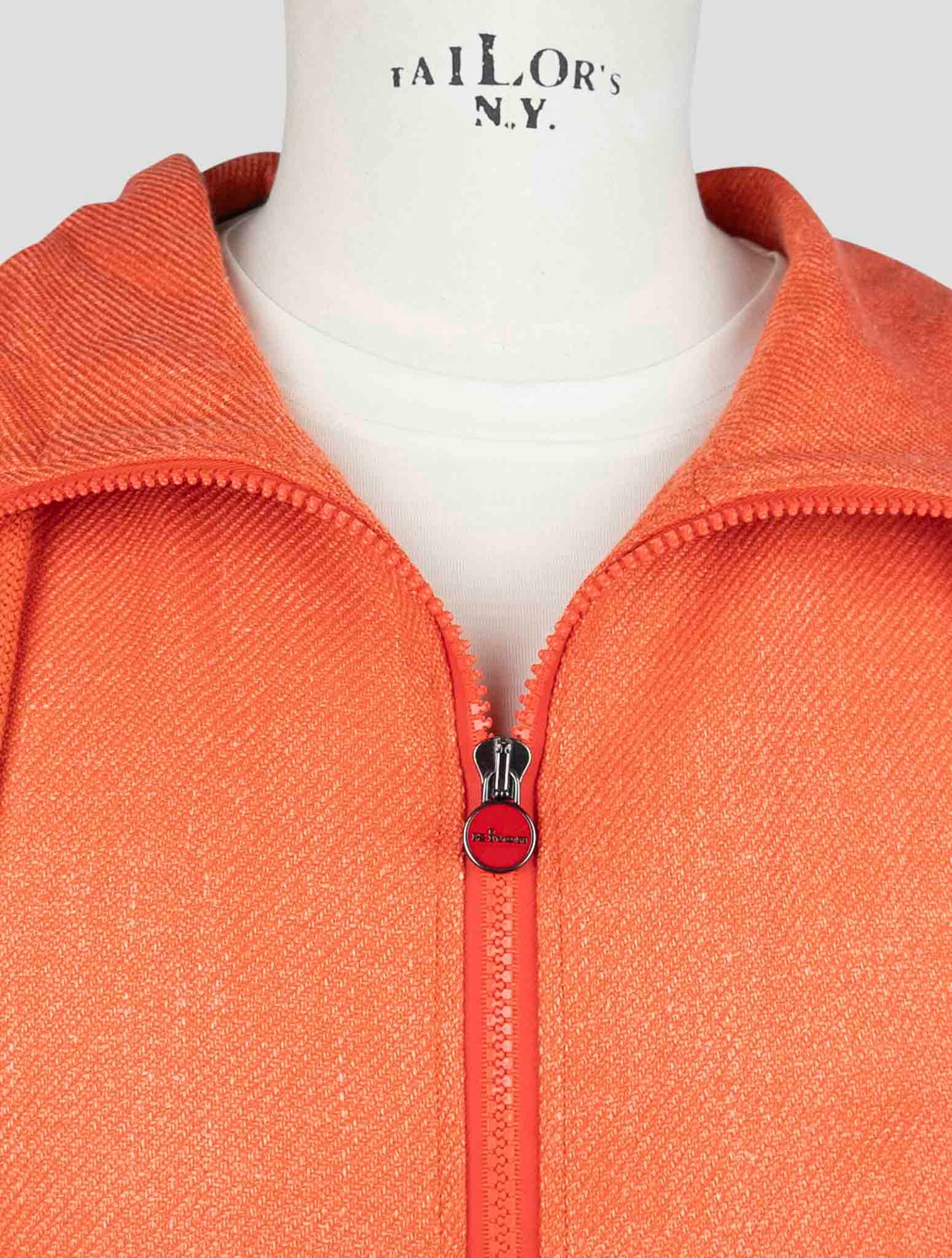 Kiton Orange Wool Cashmere Silk Linen Shirt Umbi