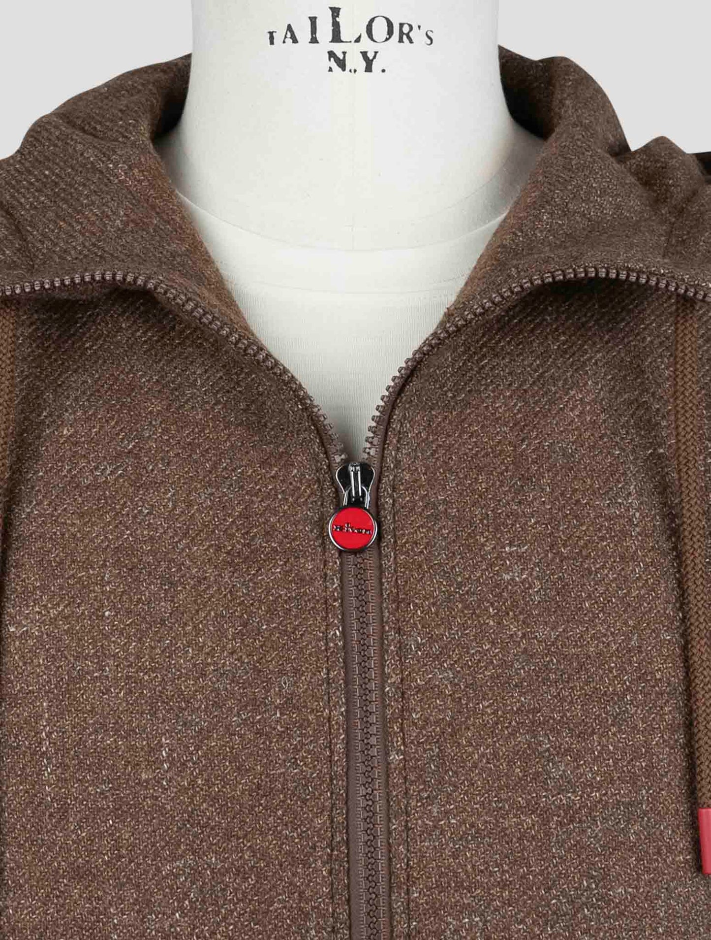 Kiton Brown Virgin Wool Silk Linen Shirt Umbi