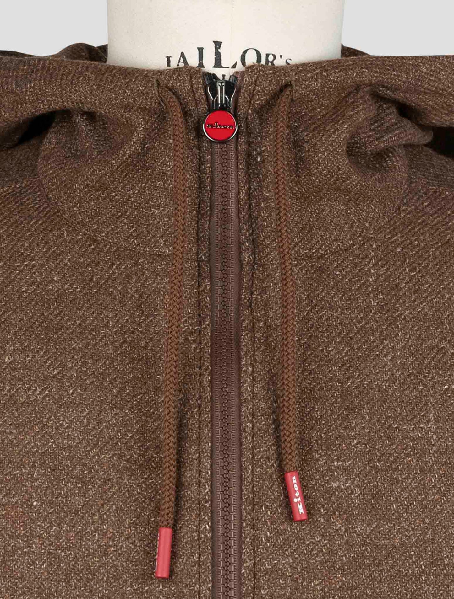 Kiton Brown Virgin Wool Silk Linen Shirt Umbi