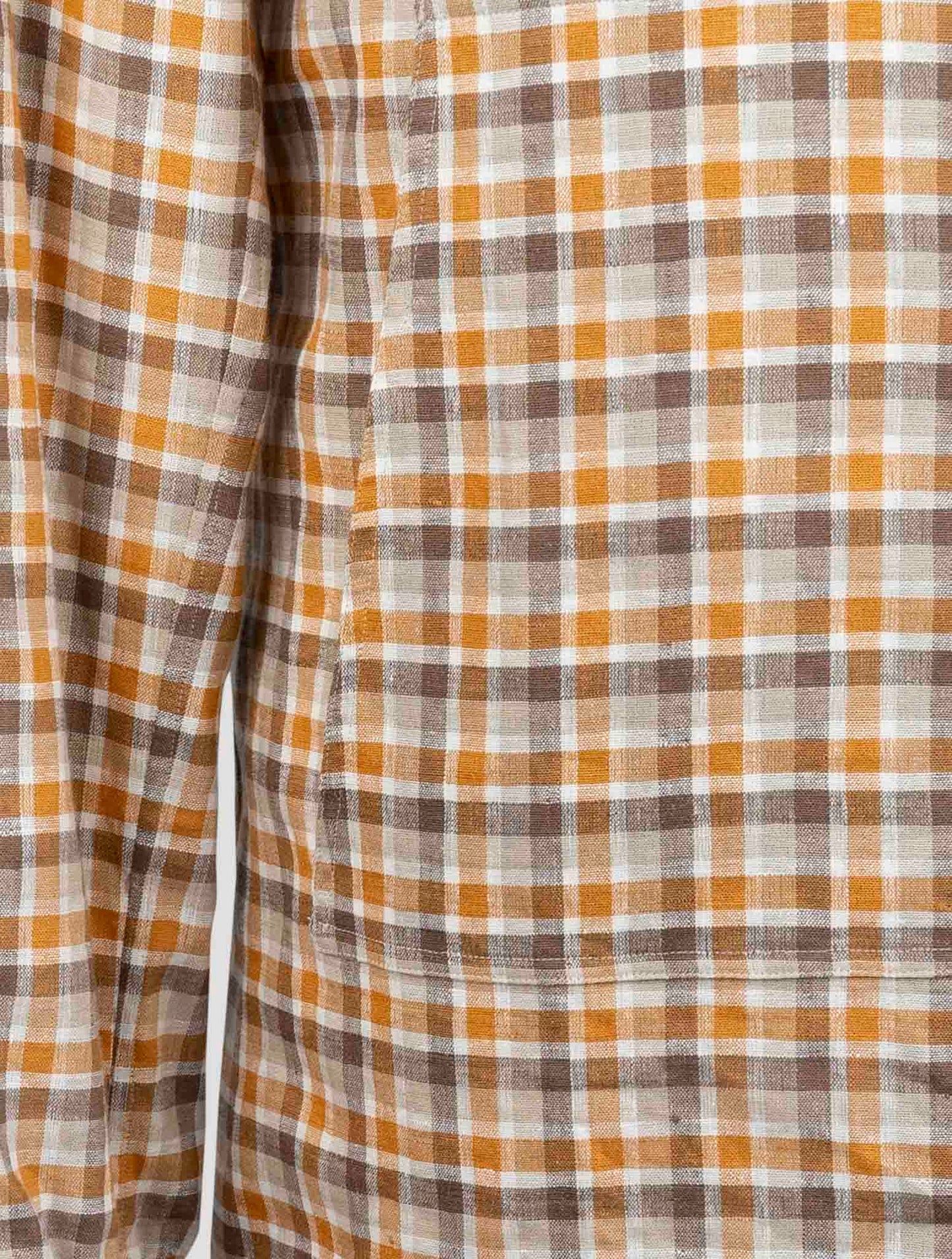 Kiton Multicolor Linen Ea Pl Shirt Umbi