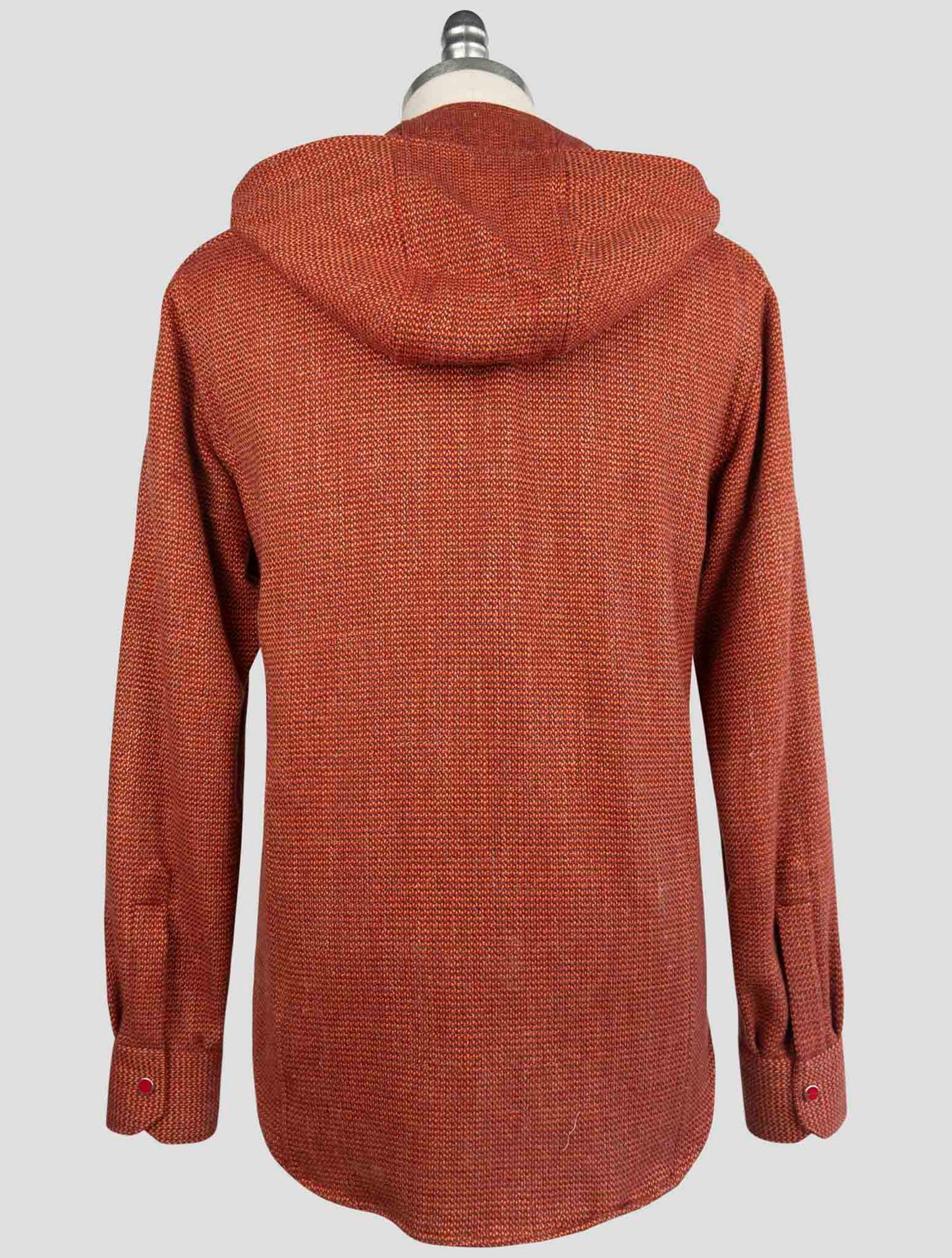 Kiton Orange Cashmere Virgin wool Silk Linen Shirt Mariano