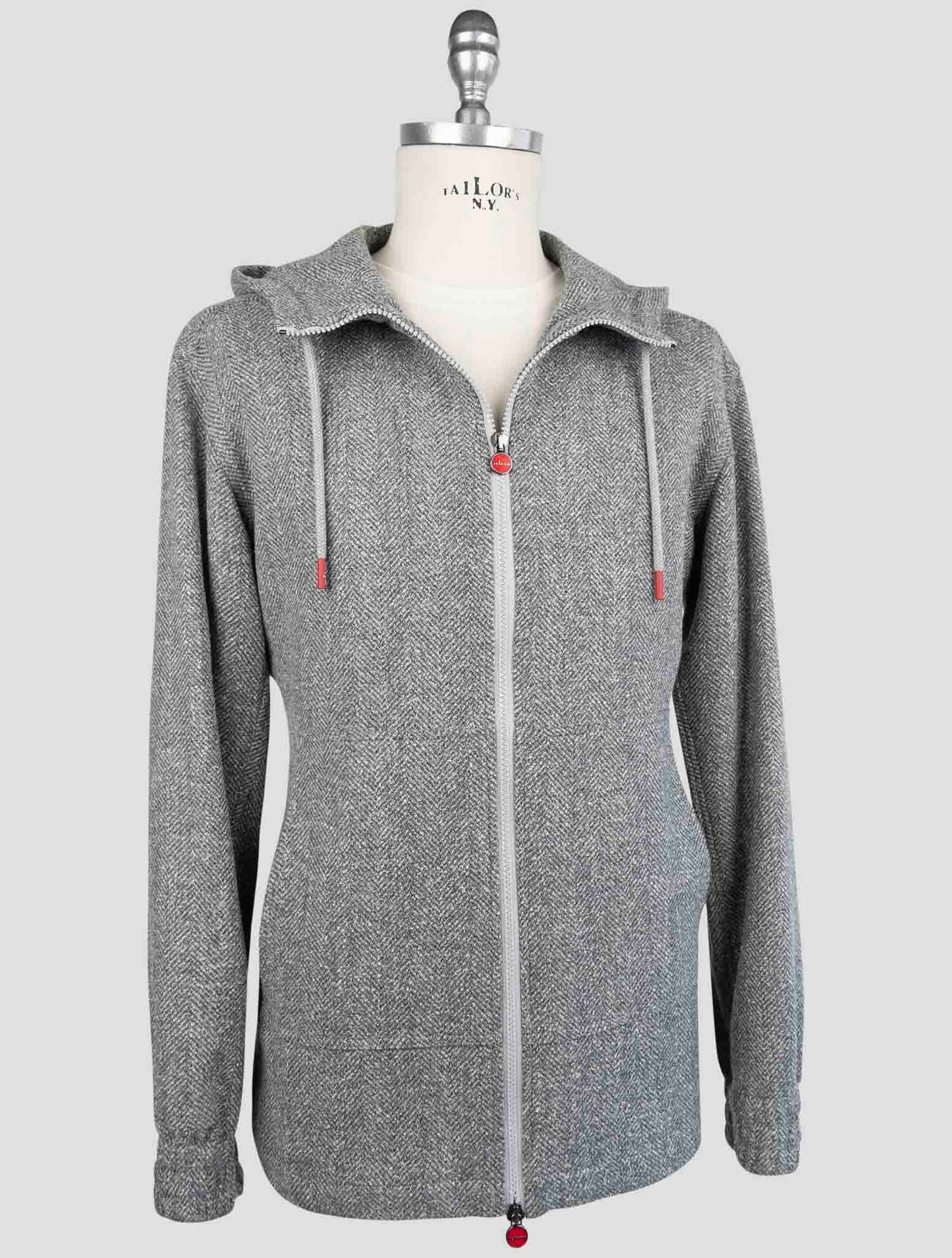 Kiton Gray Virgin wool Pa Silk Linen Shirt Mariano