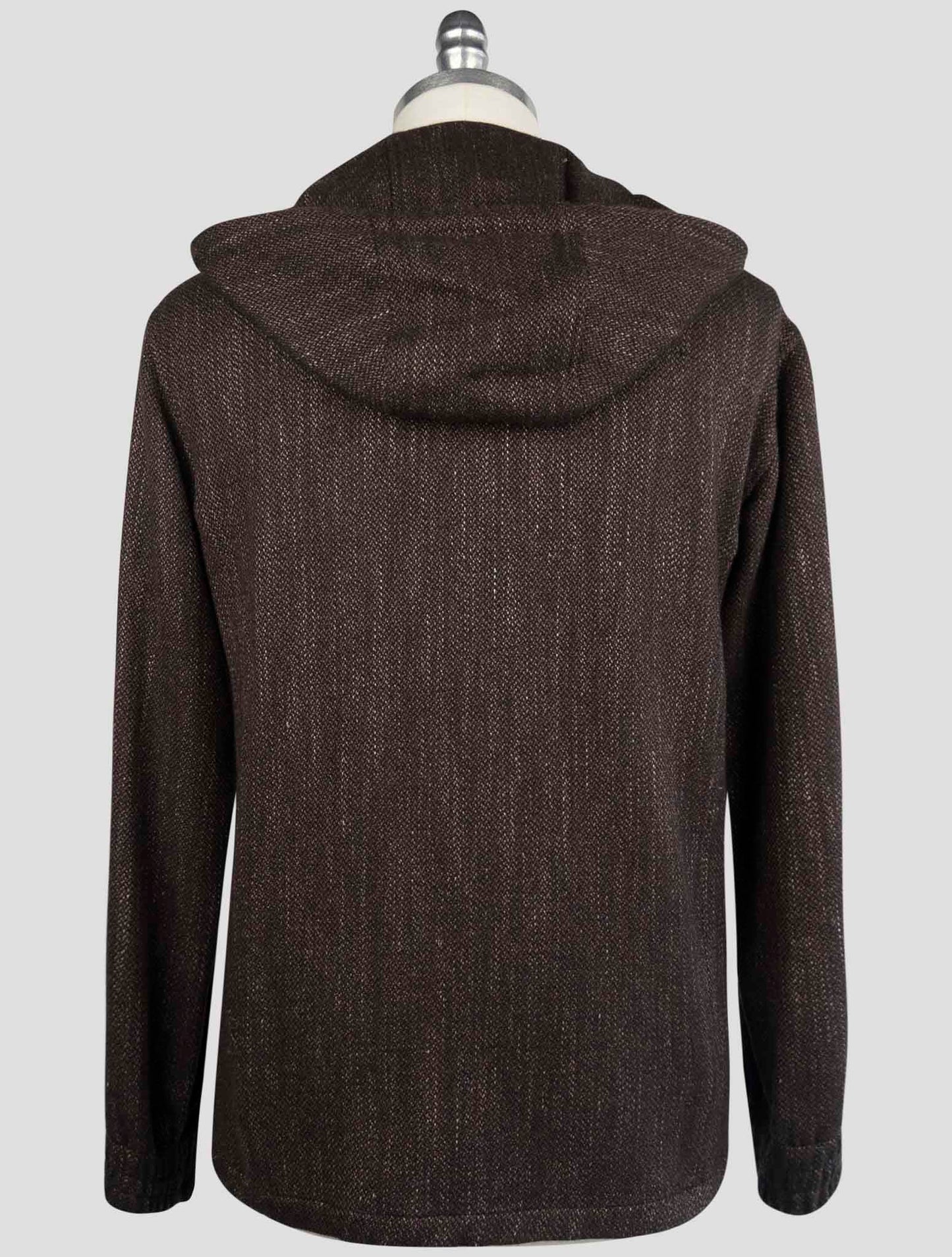 Kiton Brown Cashmere Virgin wool Silk Linen Shirt Umbi