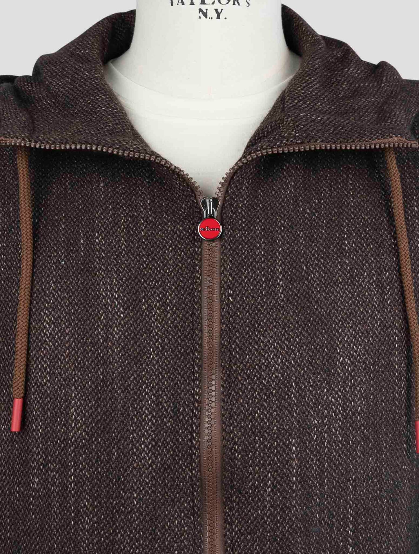 Kiton Brown Cashmere Virgin wool Silk Linen Shirt Umbi