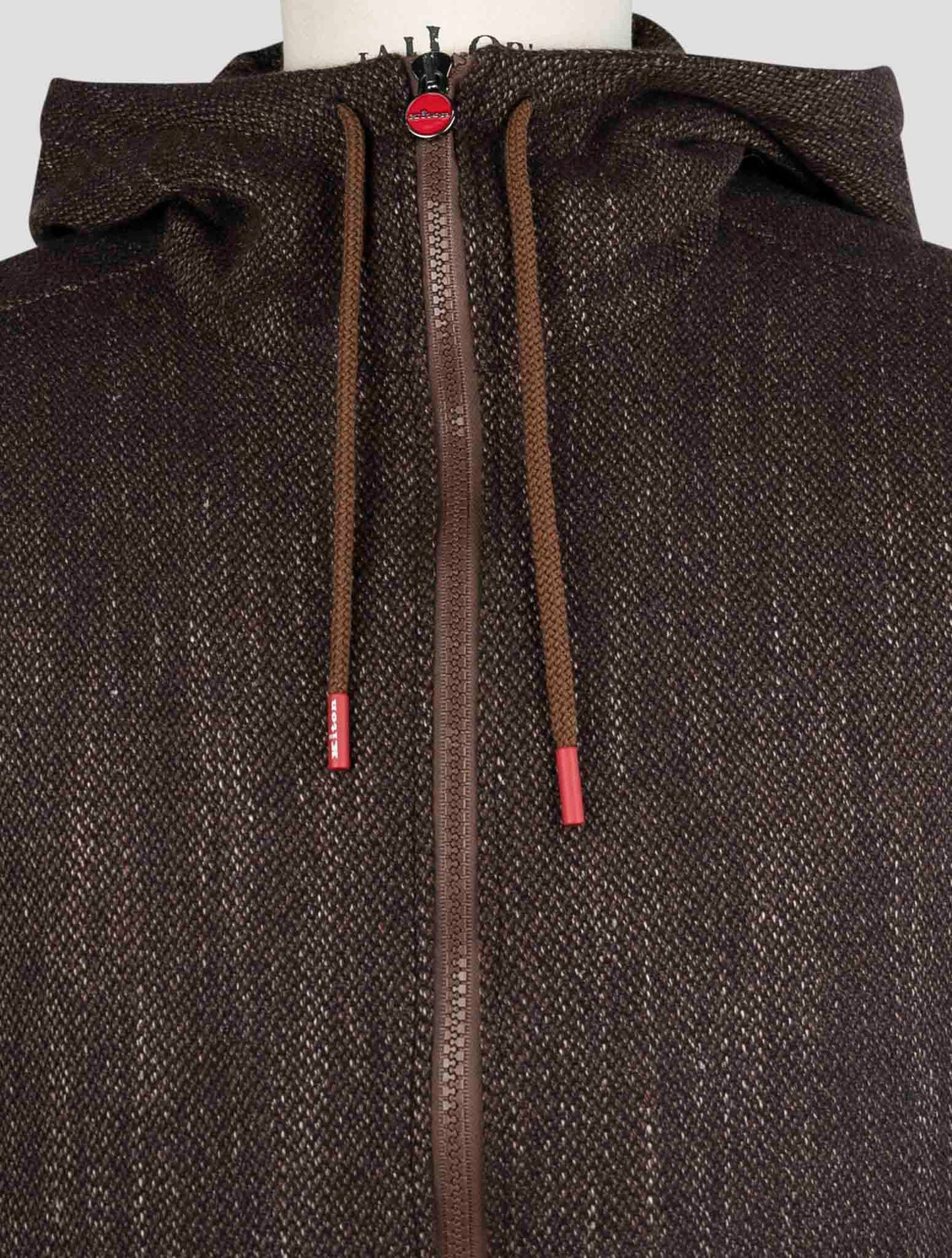 Kiton Brown Cashmere Virgin wool Silk Linen Shirt Umbi