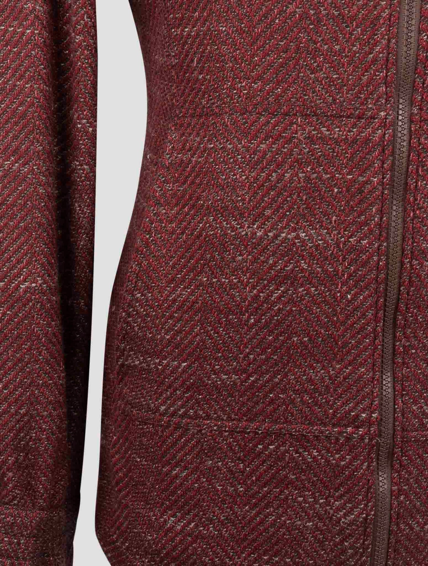 Kiton Burgundy Cashmere Virgin wool Silk Linen Shirt Umbi