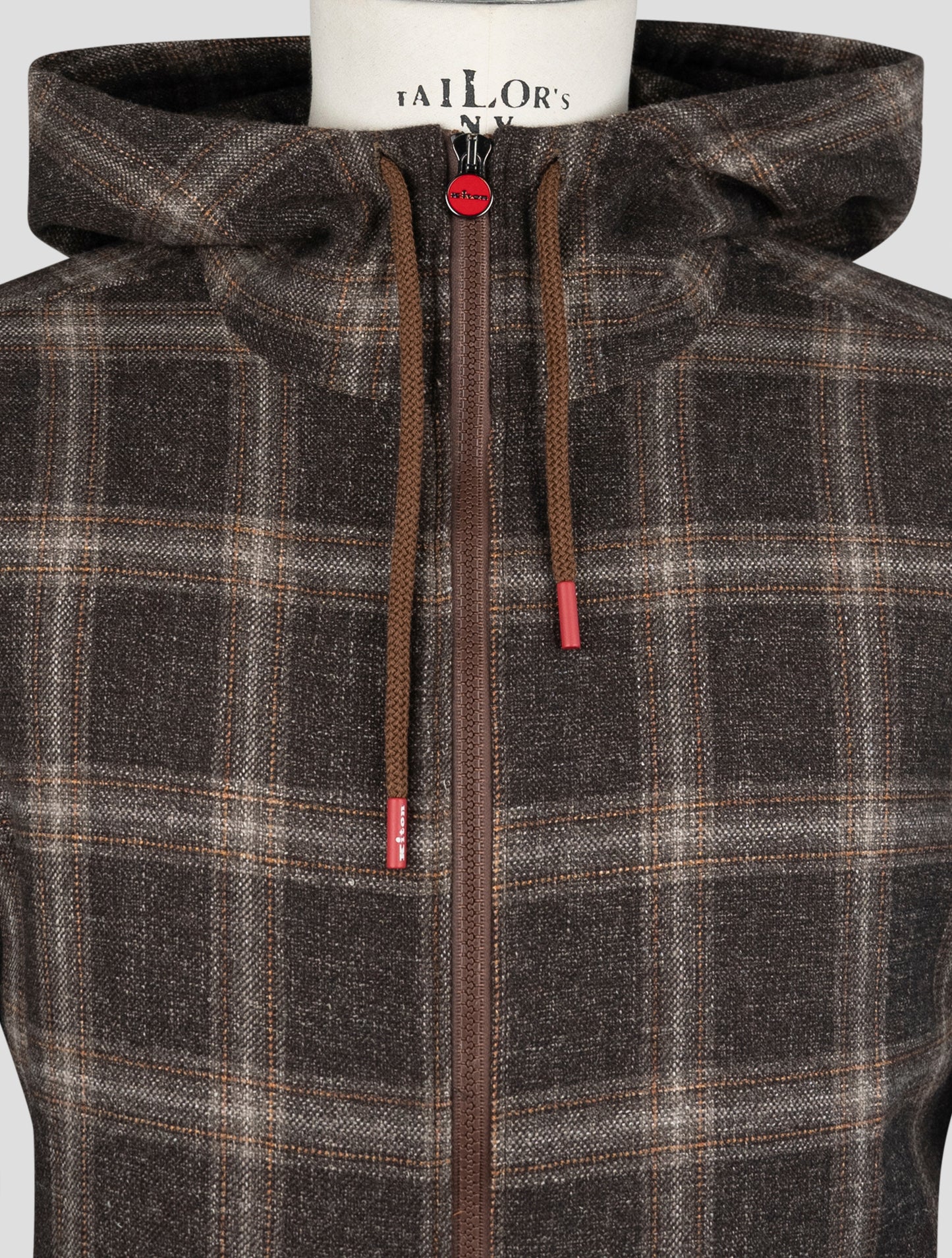 Kiton Brown Virgin Wool Silk Linen Shirt Umbi
