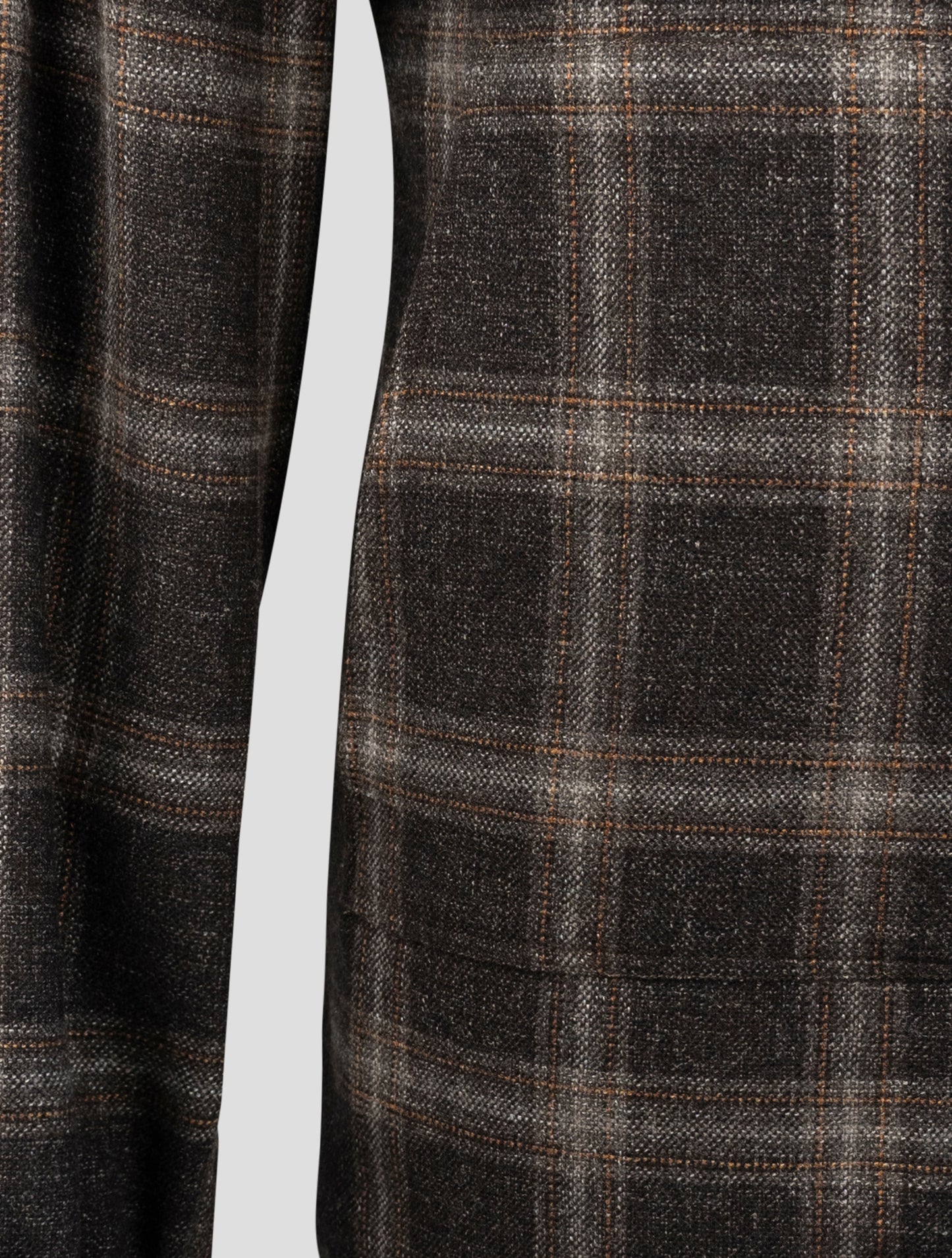 Kiton Brown Virgin Wool Silk Linen Shirt Umbi