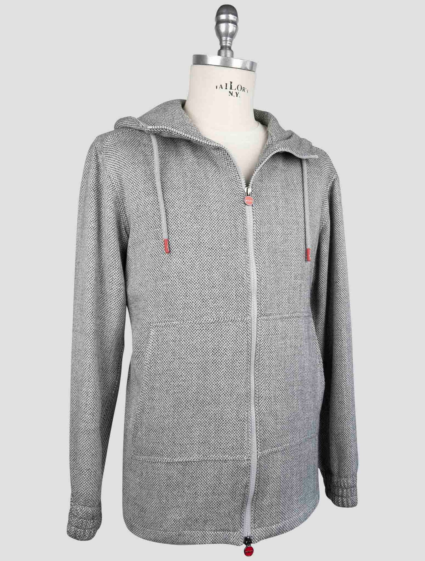 Kiton Gray Cashmere Virgin wool Silk Linen Shirt Umbi