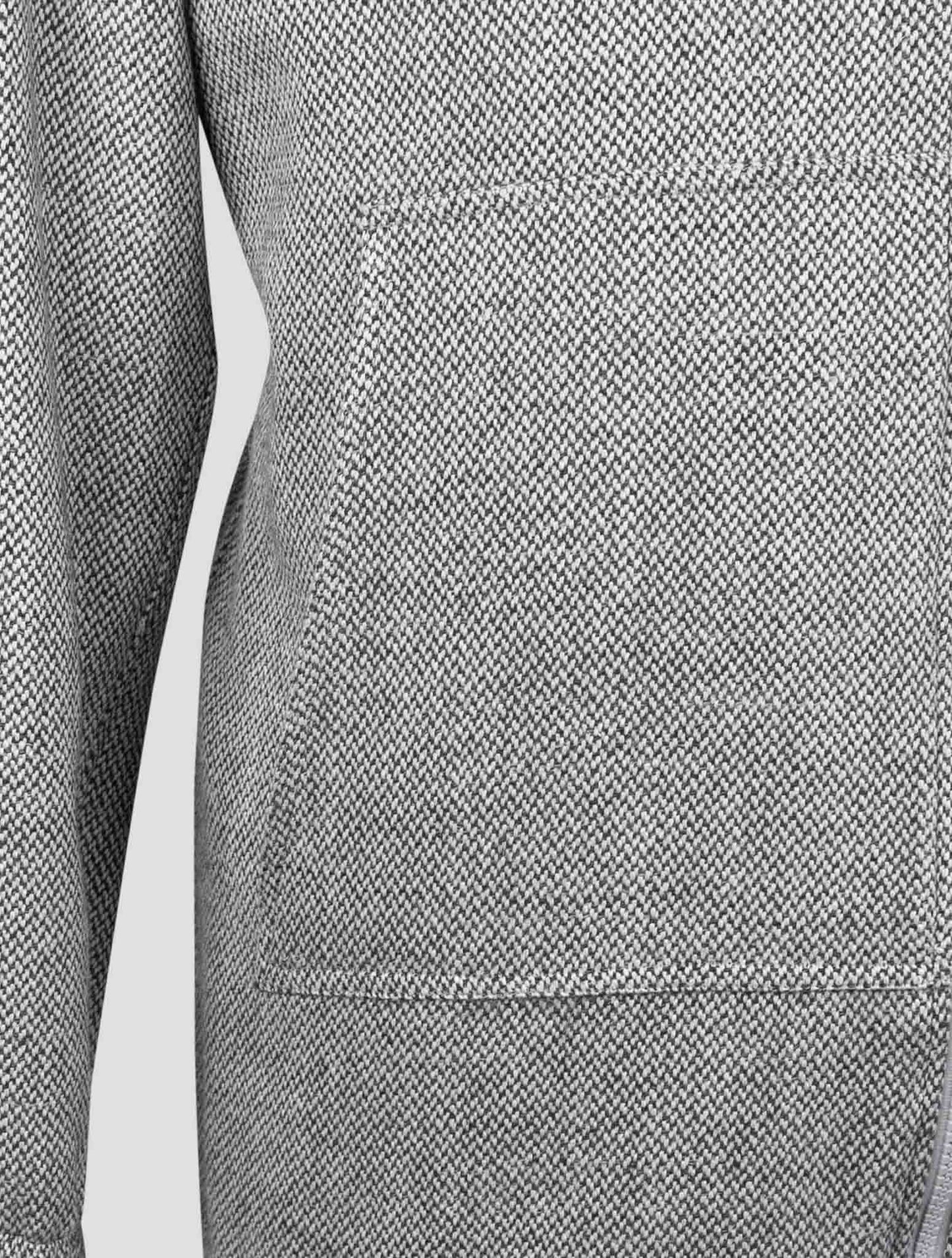 Kiton Gray Cashmere Virgin wool Silk Linen Shirt Umbi
