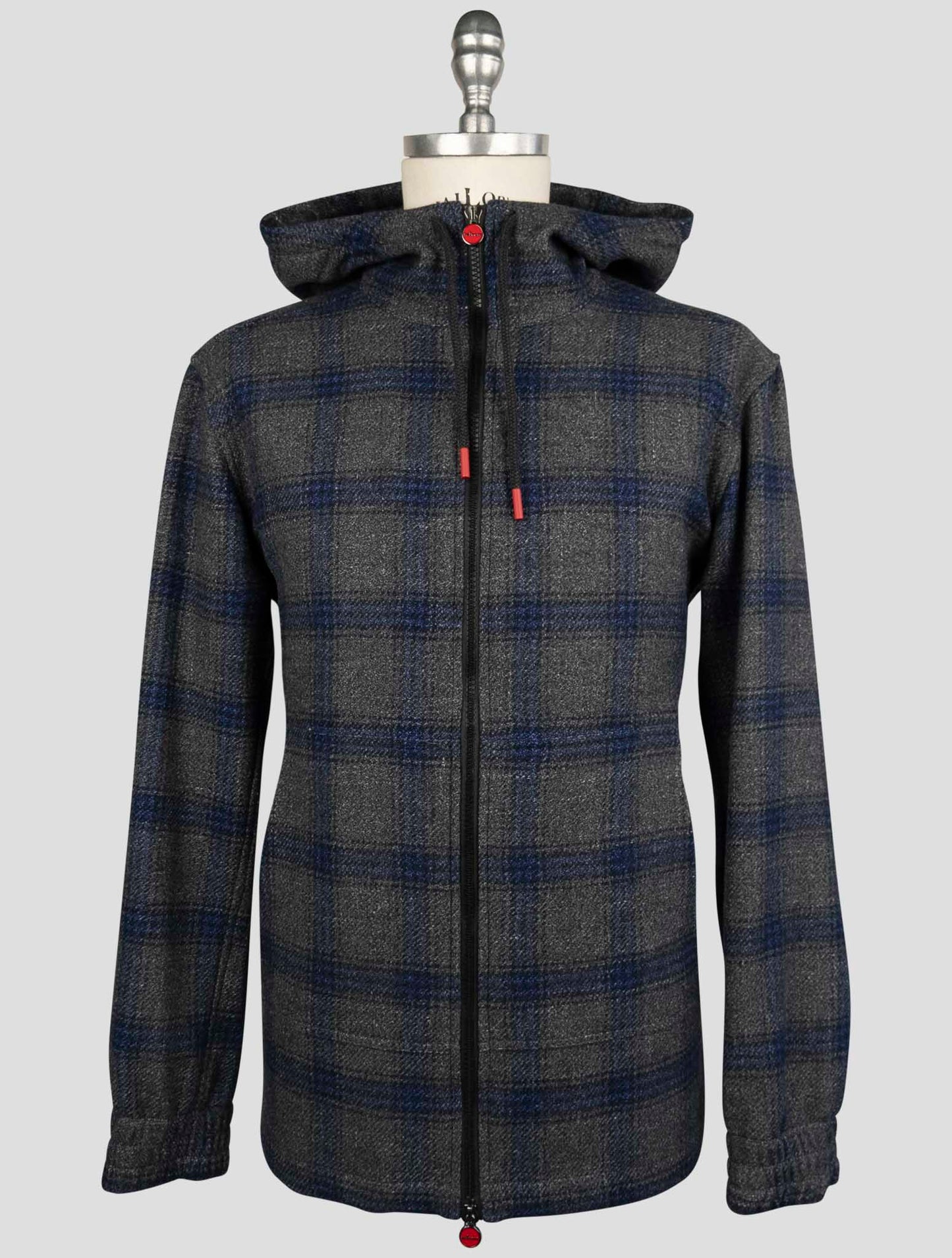 Kiton Gray Blue Virgin Wool Silk Linen Shirt Umbi