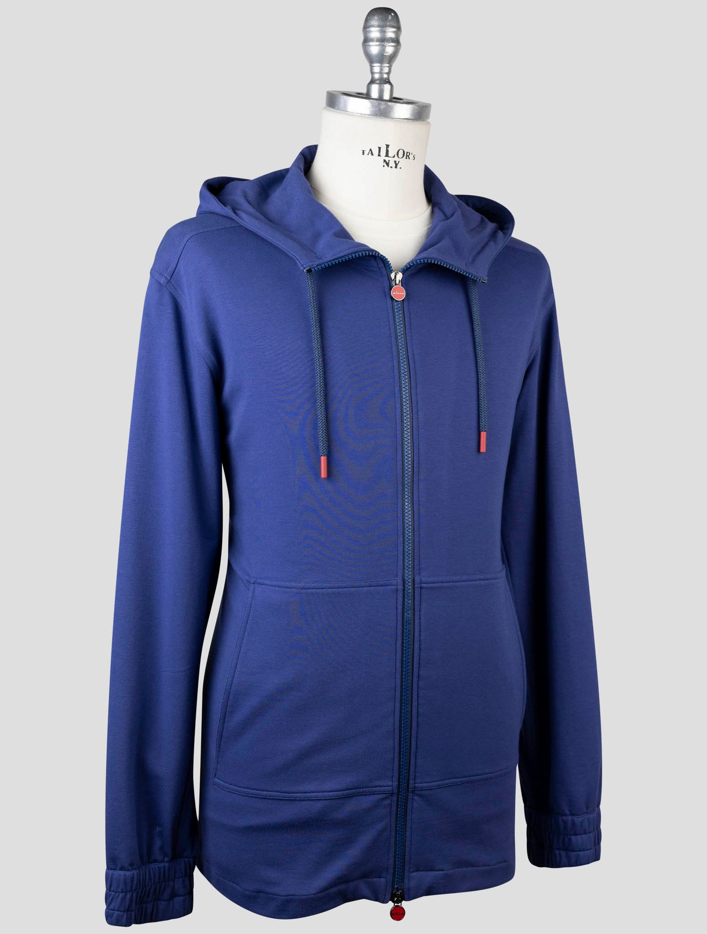 Kiton Blue Cotton Shirt Umbi